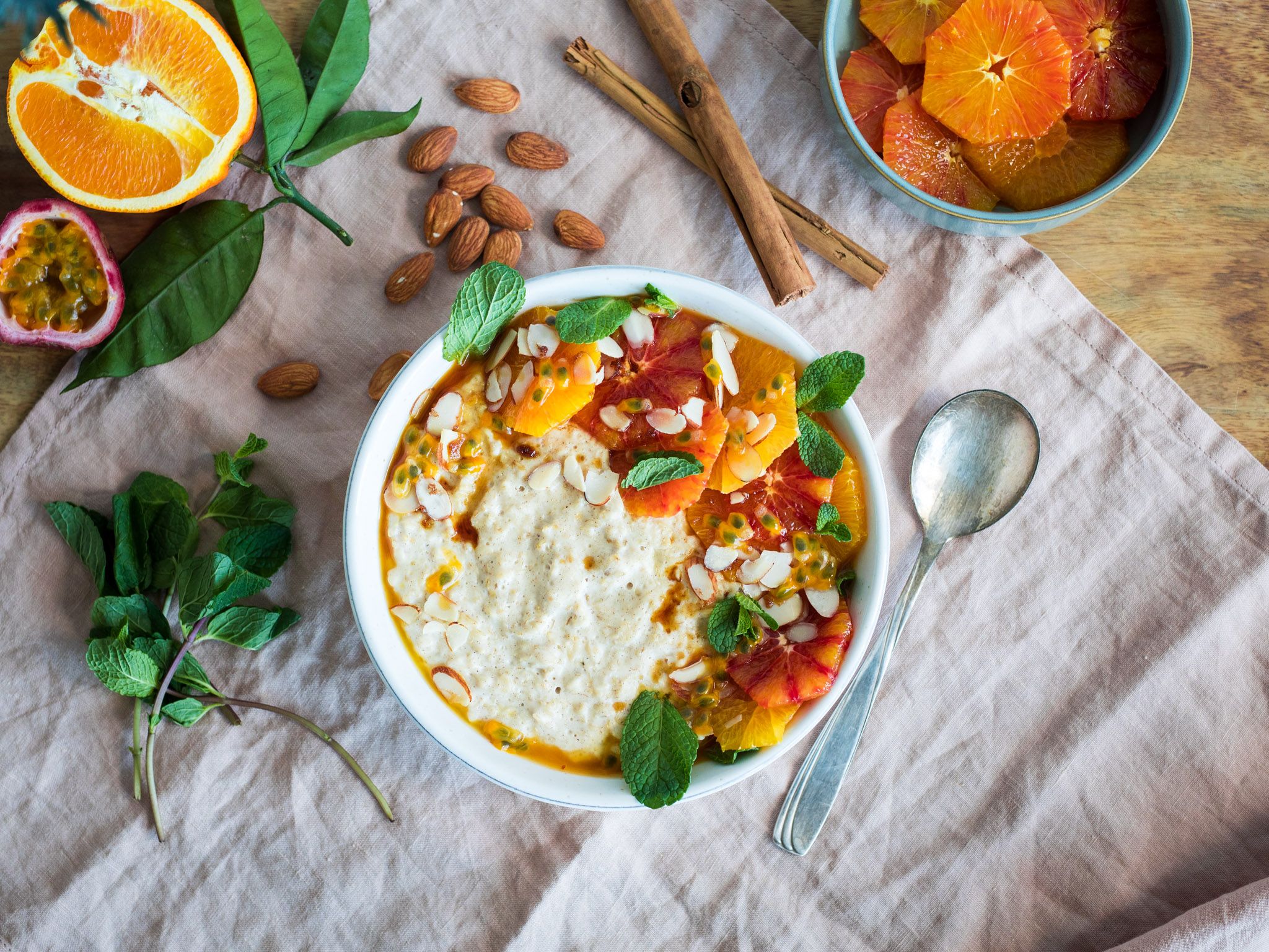 Zimt-Porridge mit karamellisierten Orangen | Rezept | Kitchen Stories