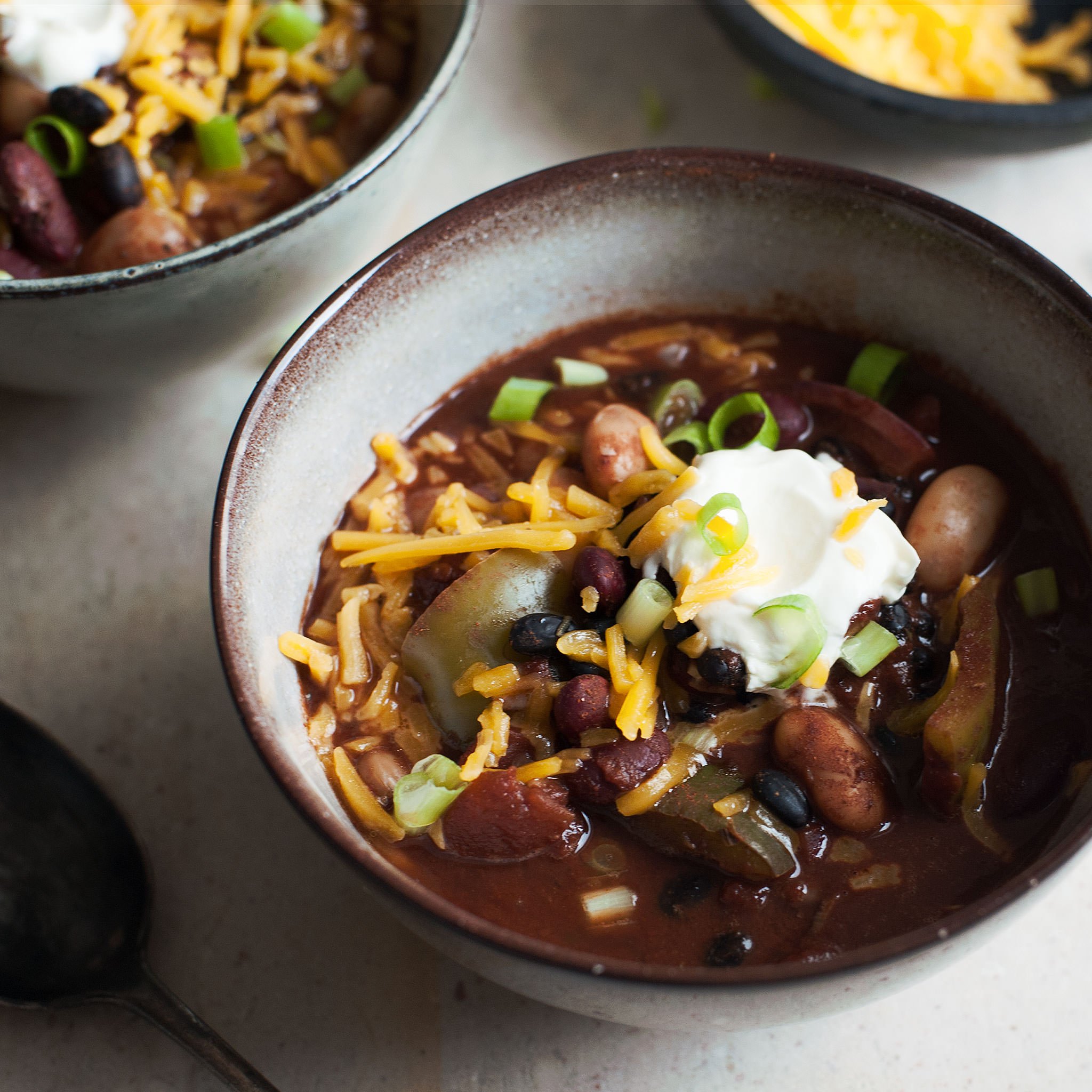 Slowcooker 3bean chili Recipe Kitchen Stories
