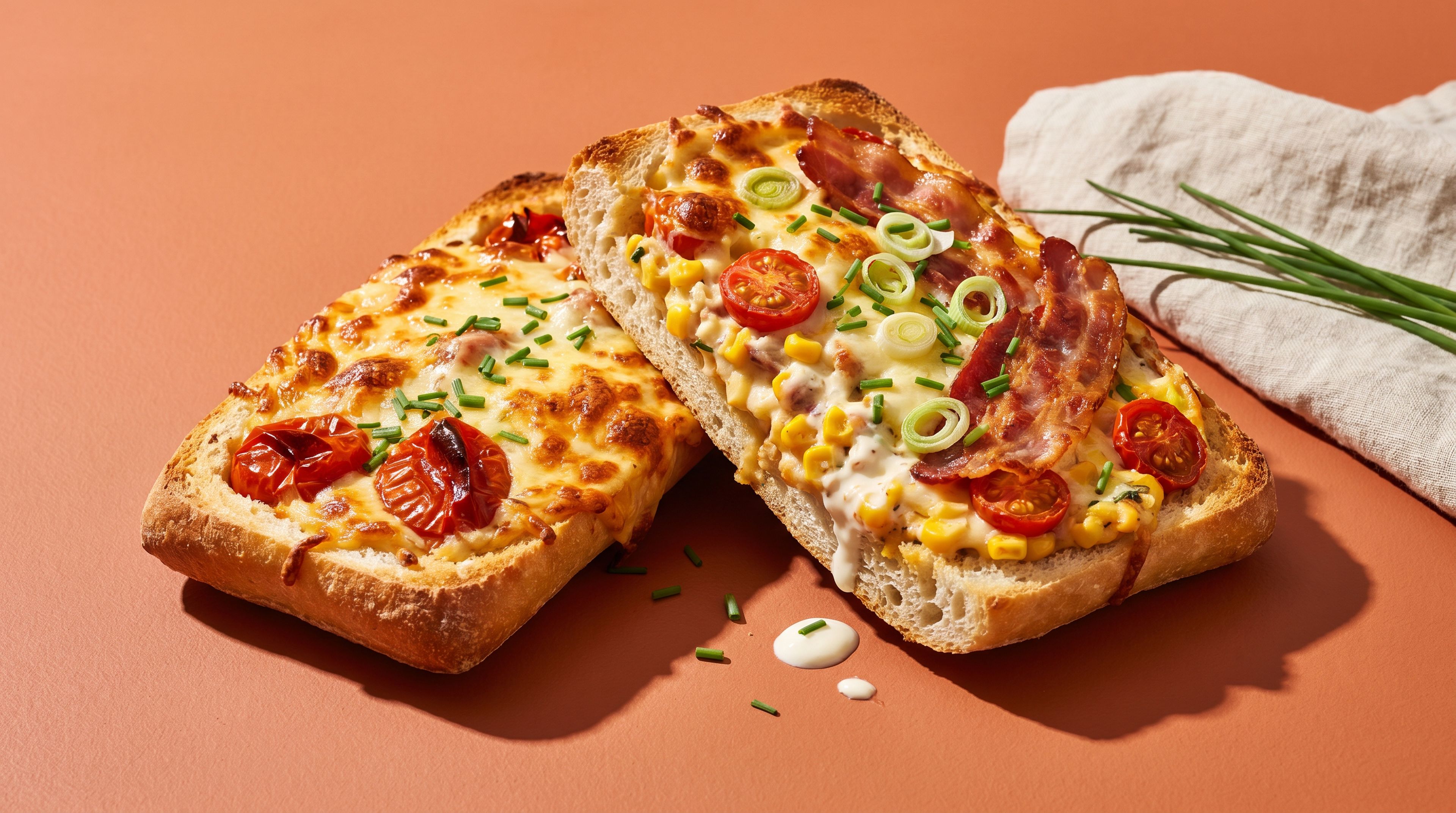 Gefülltes Ofenbrot: knuspriger Sandwich-Auflauf