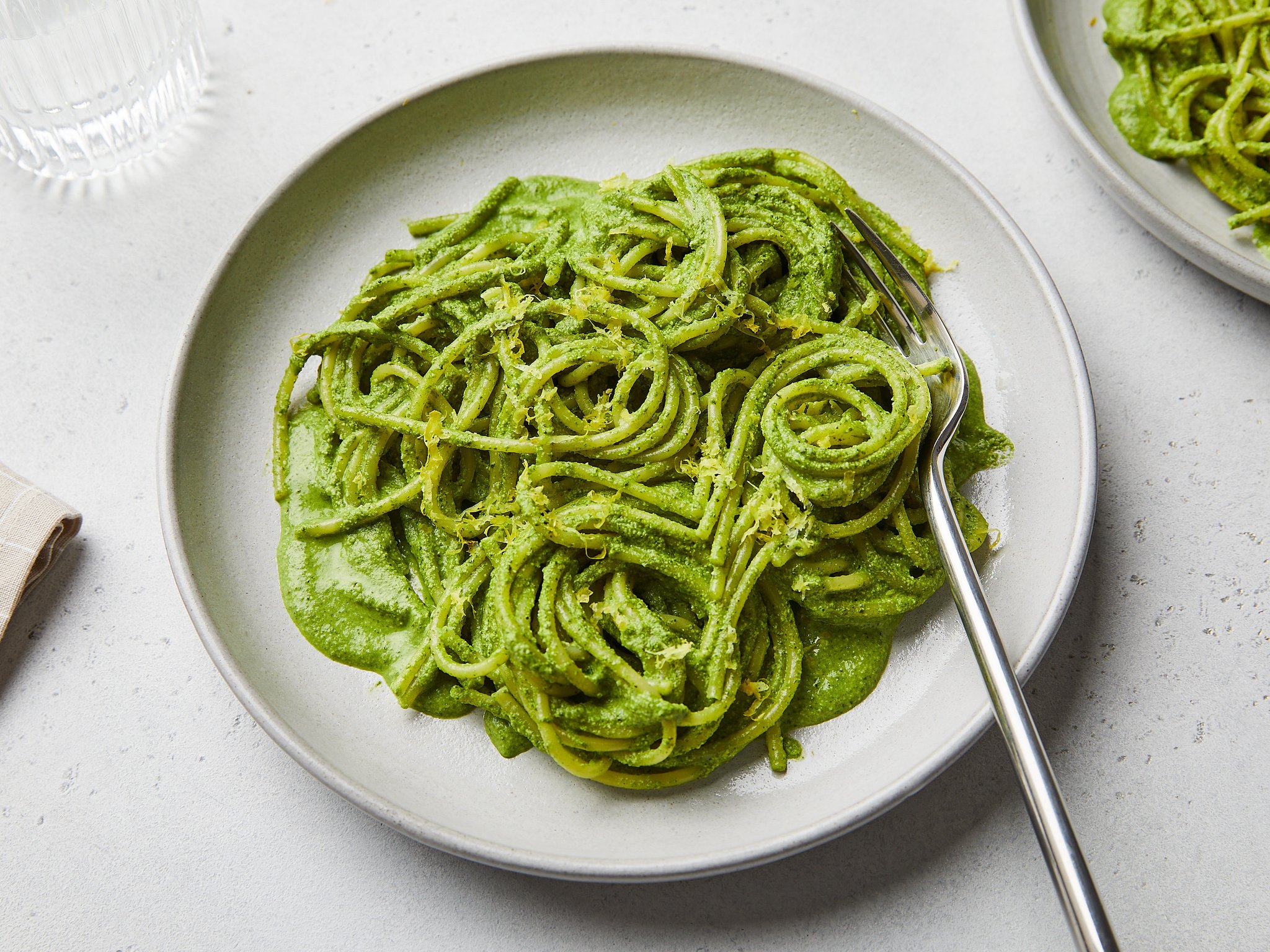 Kale pesto pasta Recipe Kitchen Stories