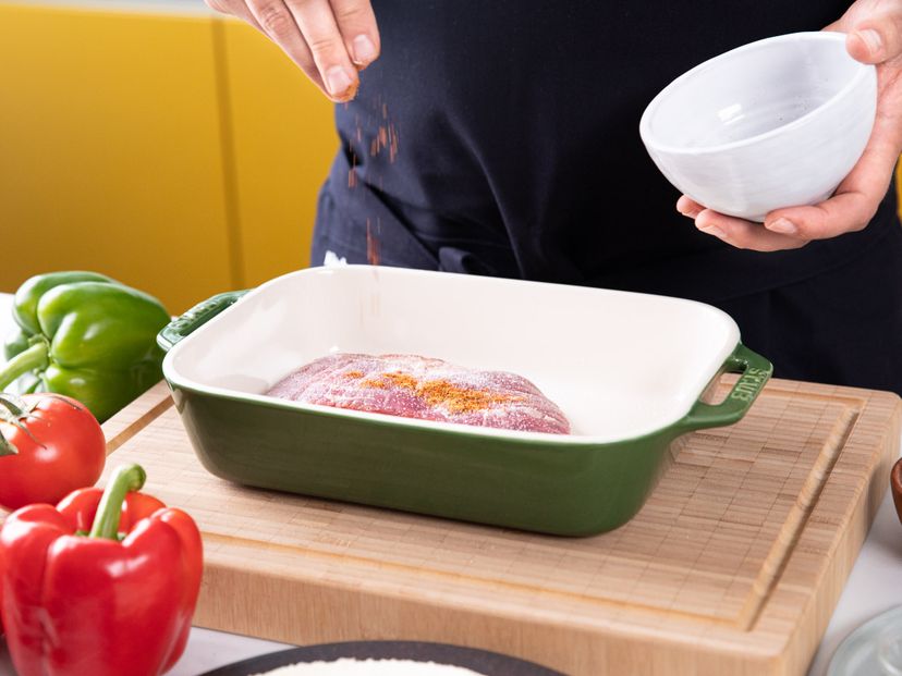Fajitas mit Hähnchen, Steak und frischer Salsa | Rezept | Kitchen Stories