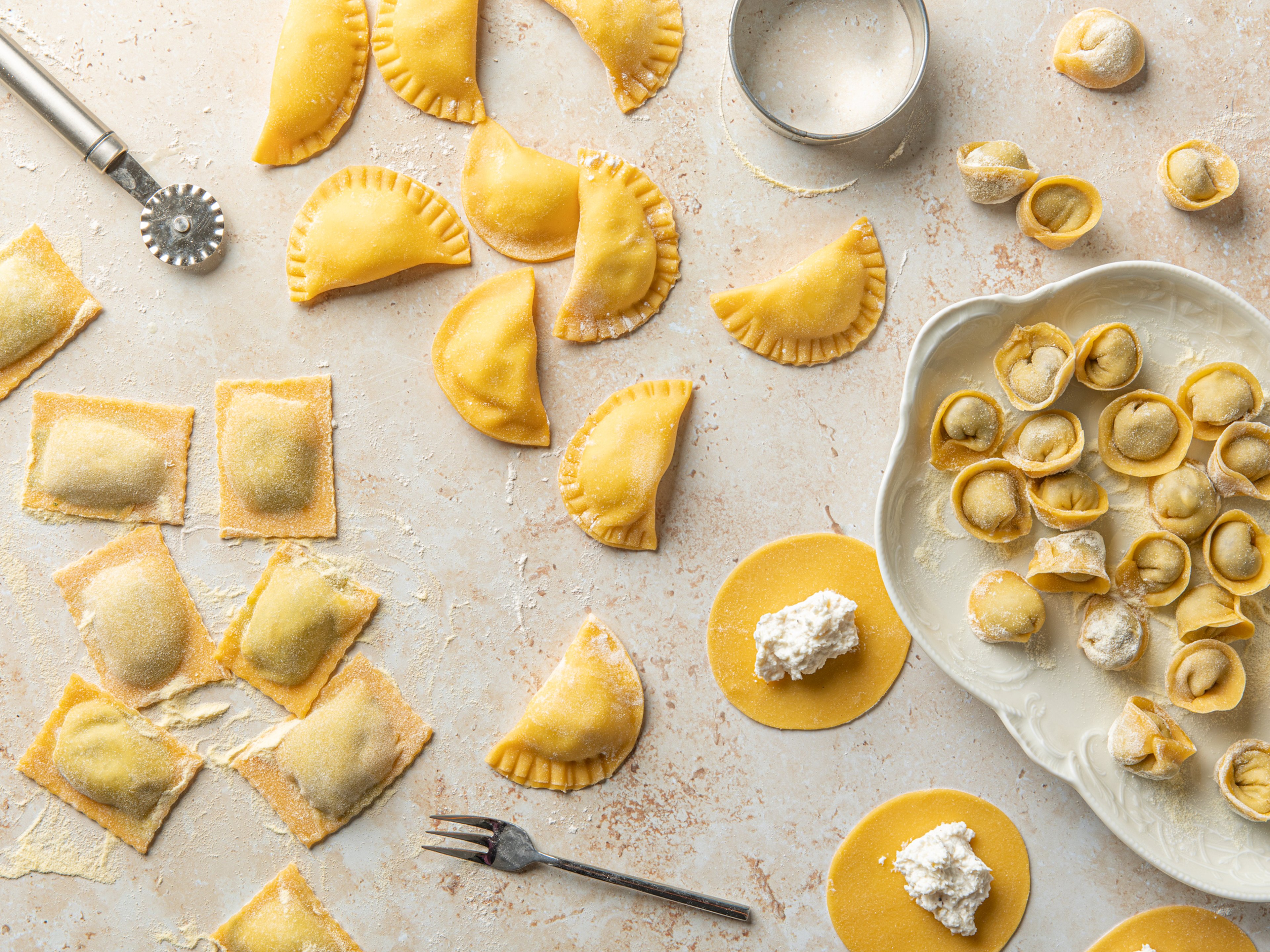 Make Your Own Tortellini, Ravioli, and Mezzelune