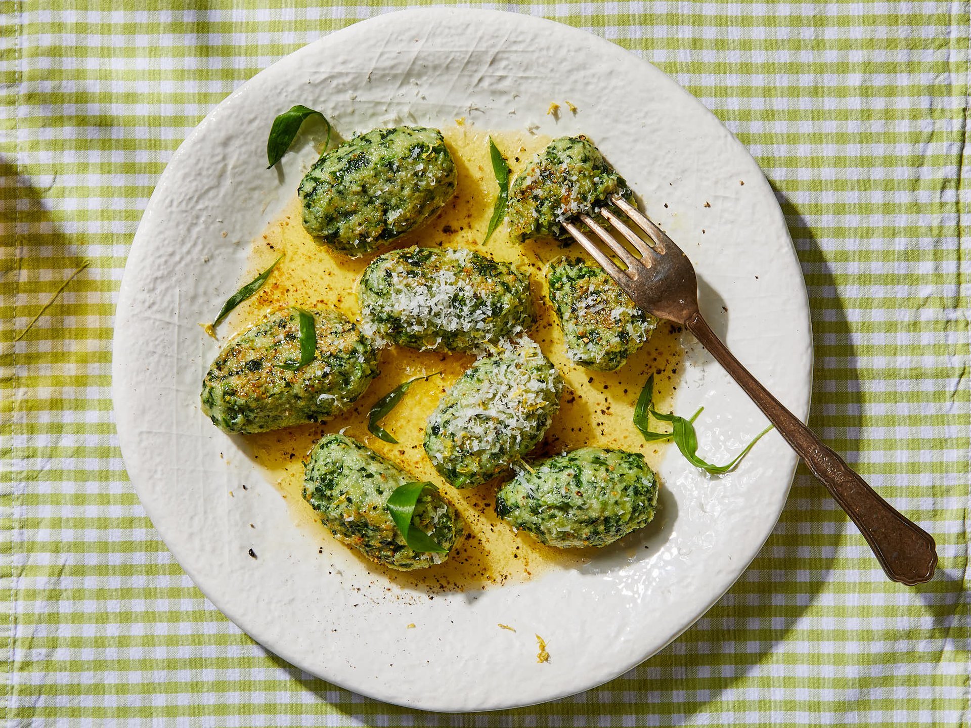 Bärlauch-Malfatti mit brauner Butter | Rezept | Kitchen Stories