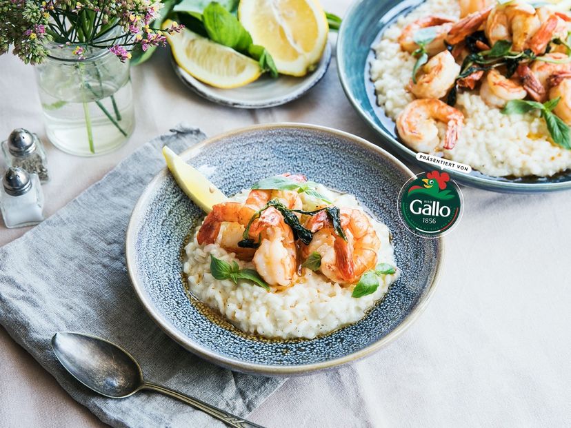 Risotto mit Garnelen