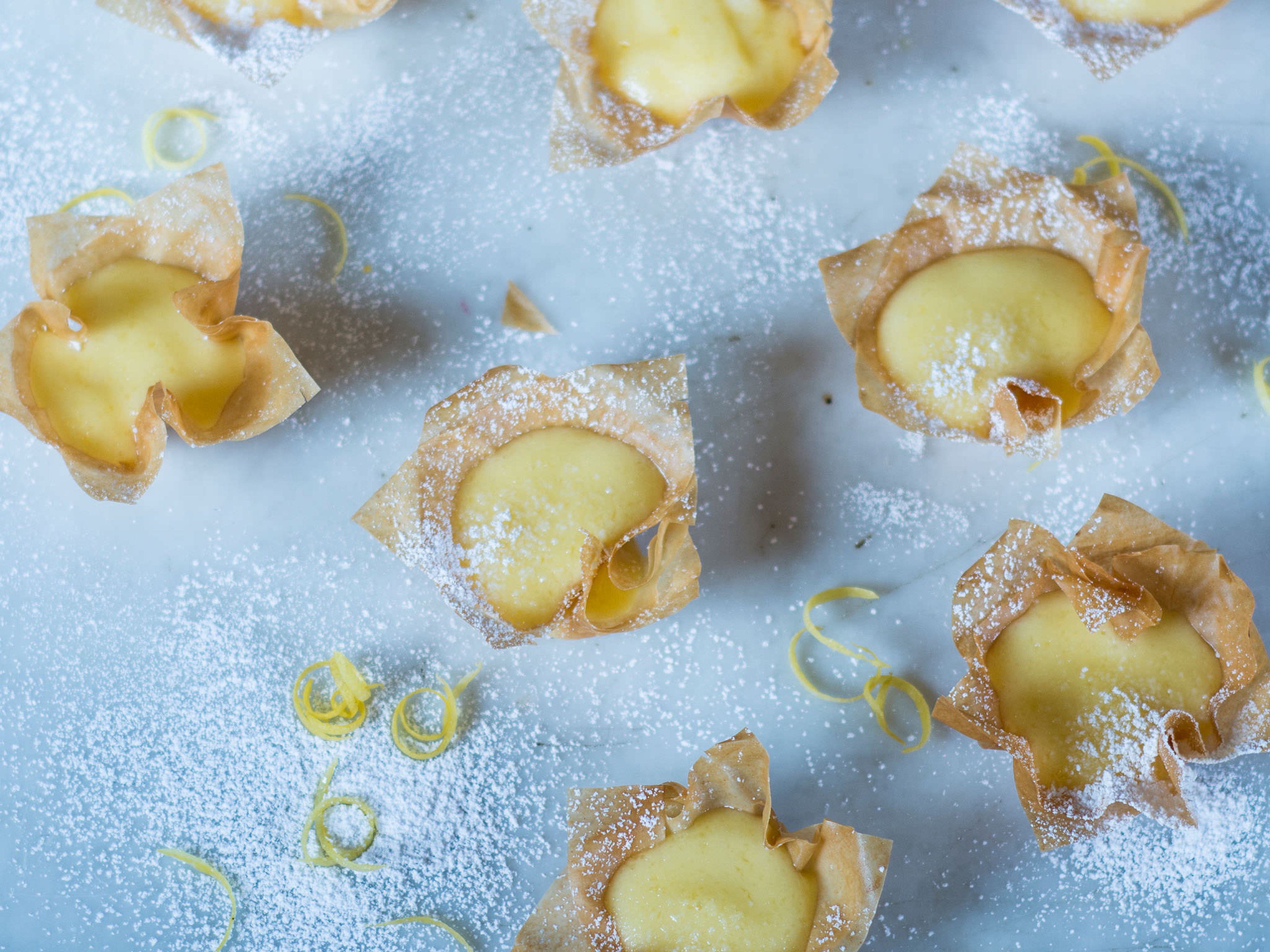 Strudelkörbchen mit Lemon Curd