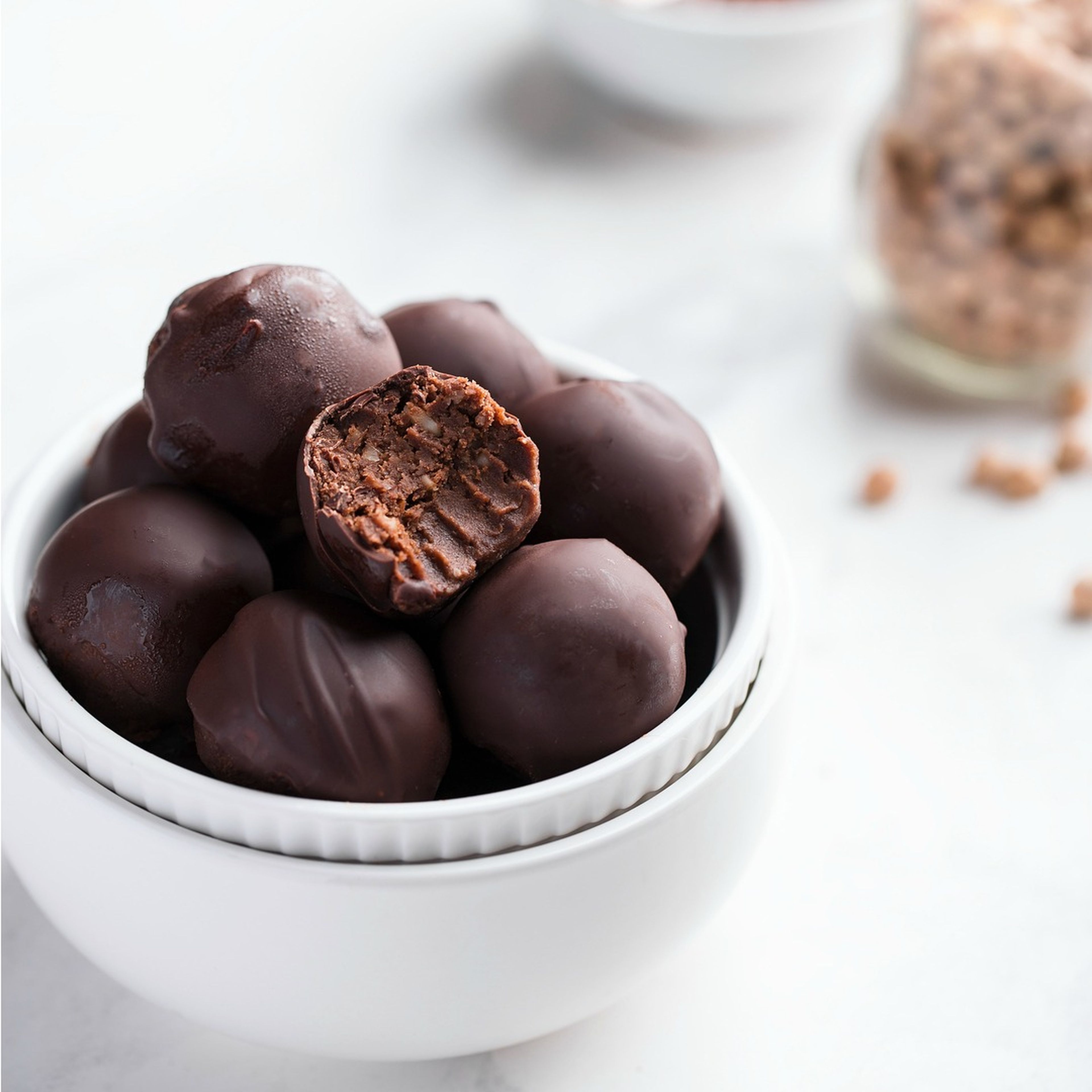 Chickpea chocolate truffles