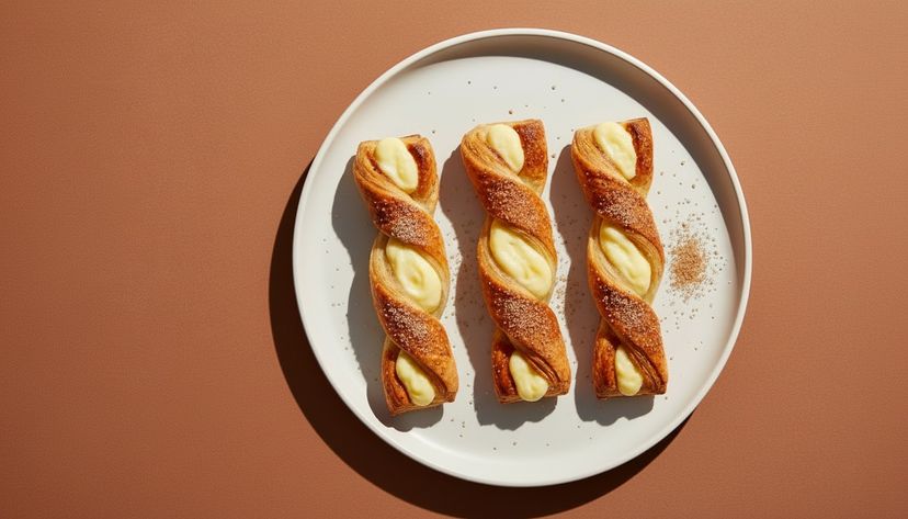 Snacktime! Knusprige Puddingstangen aus Blätterteig backen