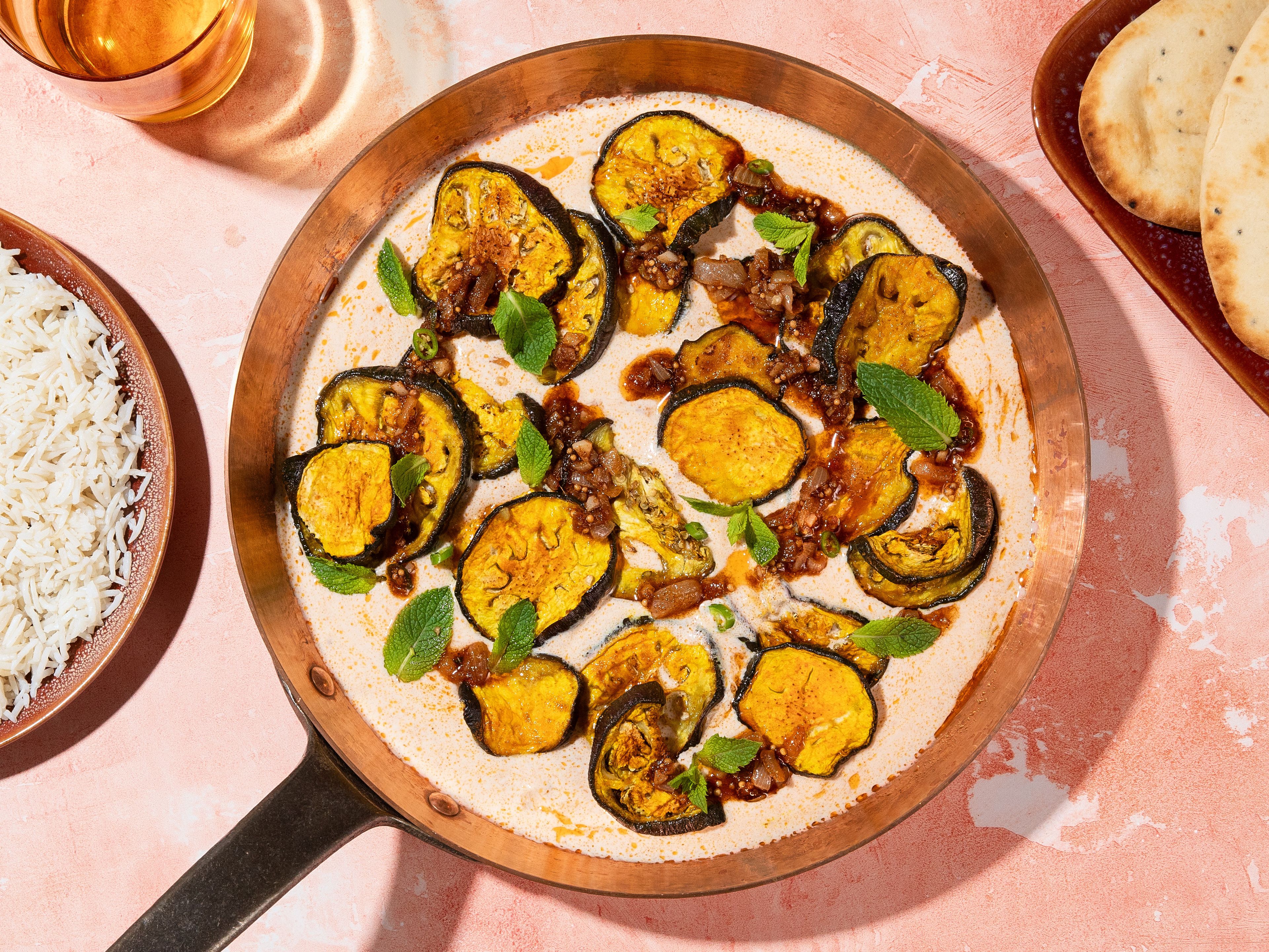 Dahi Baingan (Indian eggplant and yogurt)