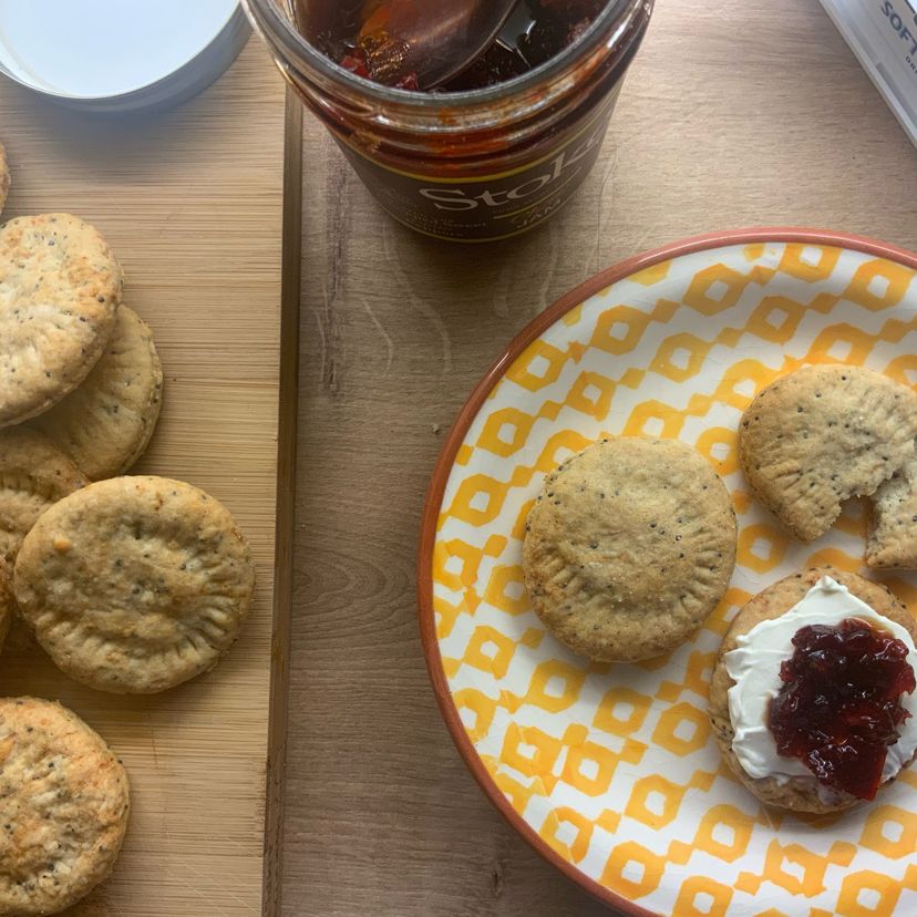 Rosemary and Parmesan crackers