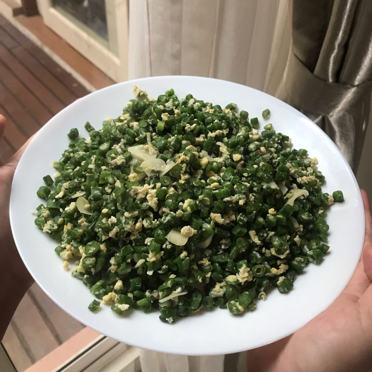 Sauted long bean with egg | Recipe | Kitchen Stories