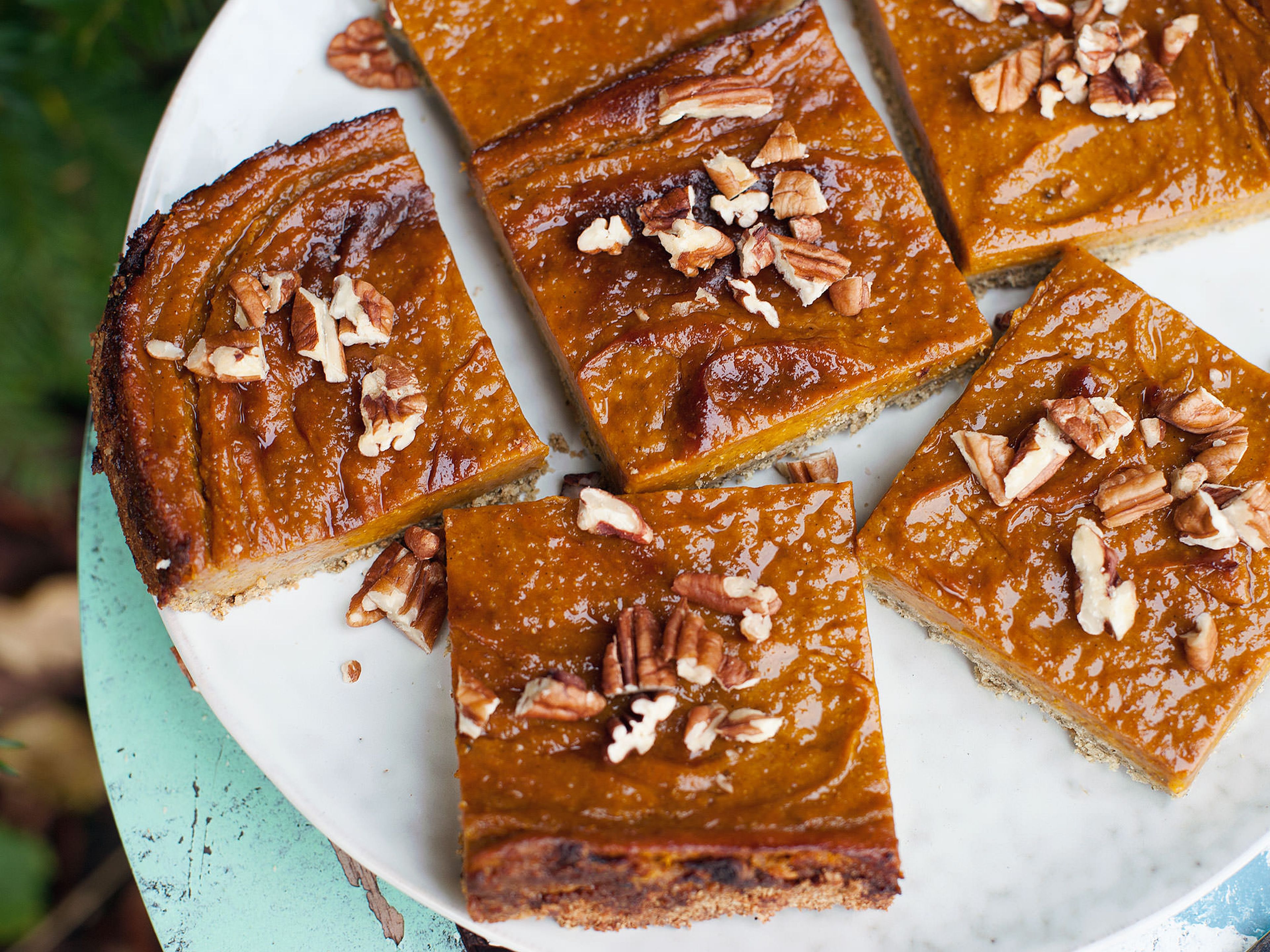 Gesunde Pumpkin Pie Squares