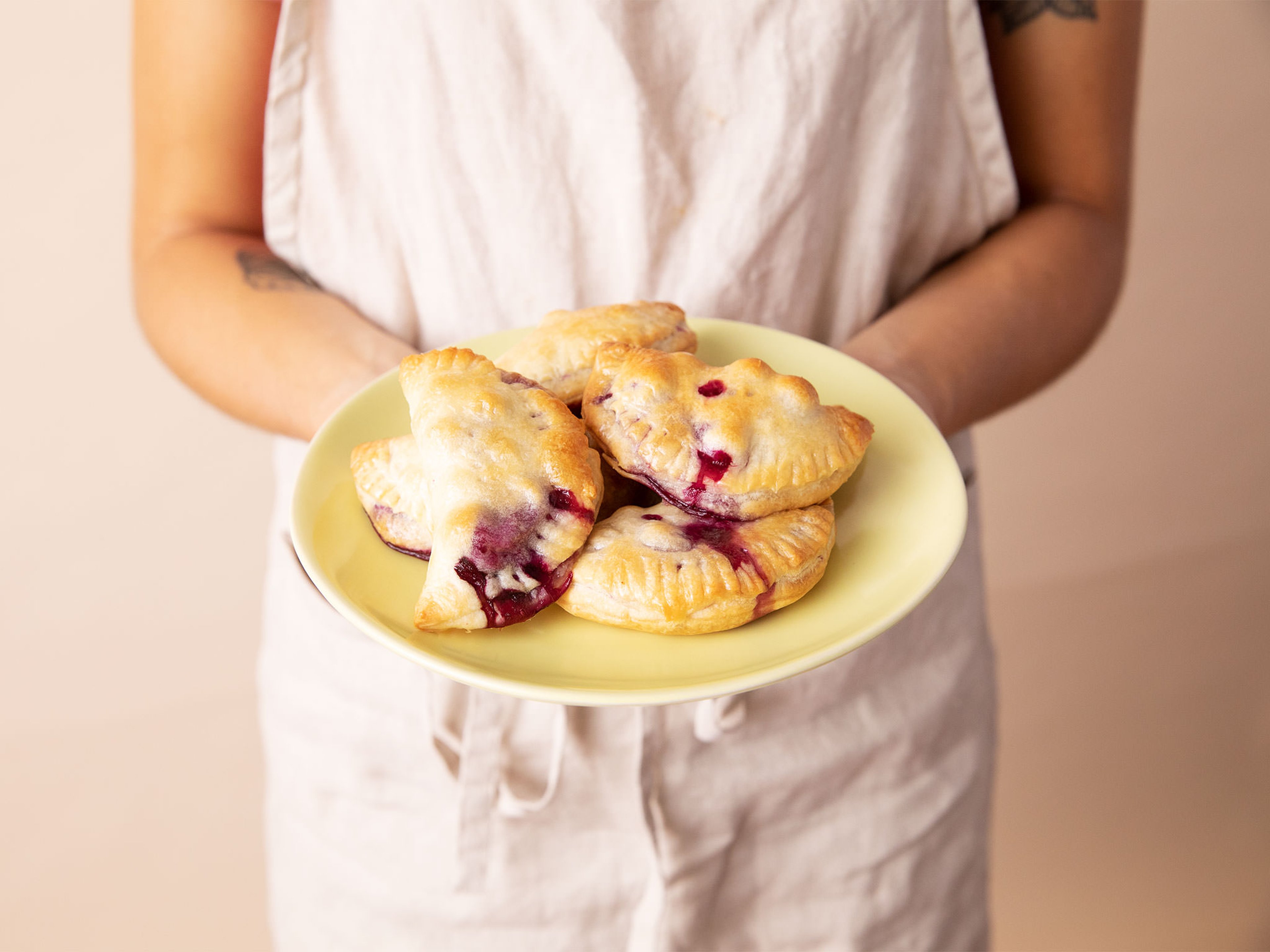 Mini Blaubeer-Pies mit 3 Zutaten