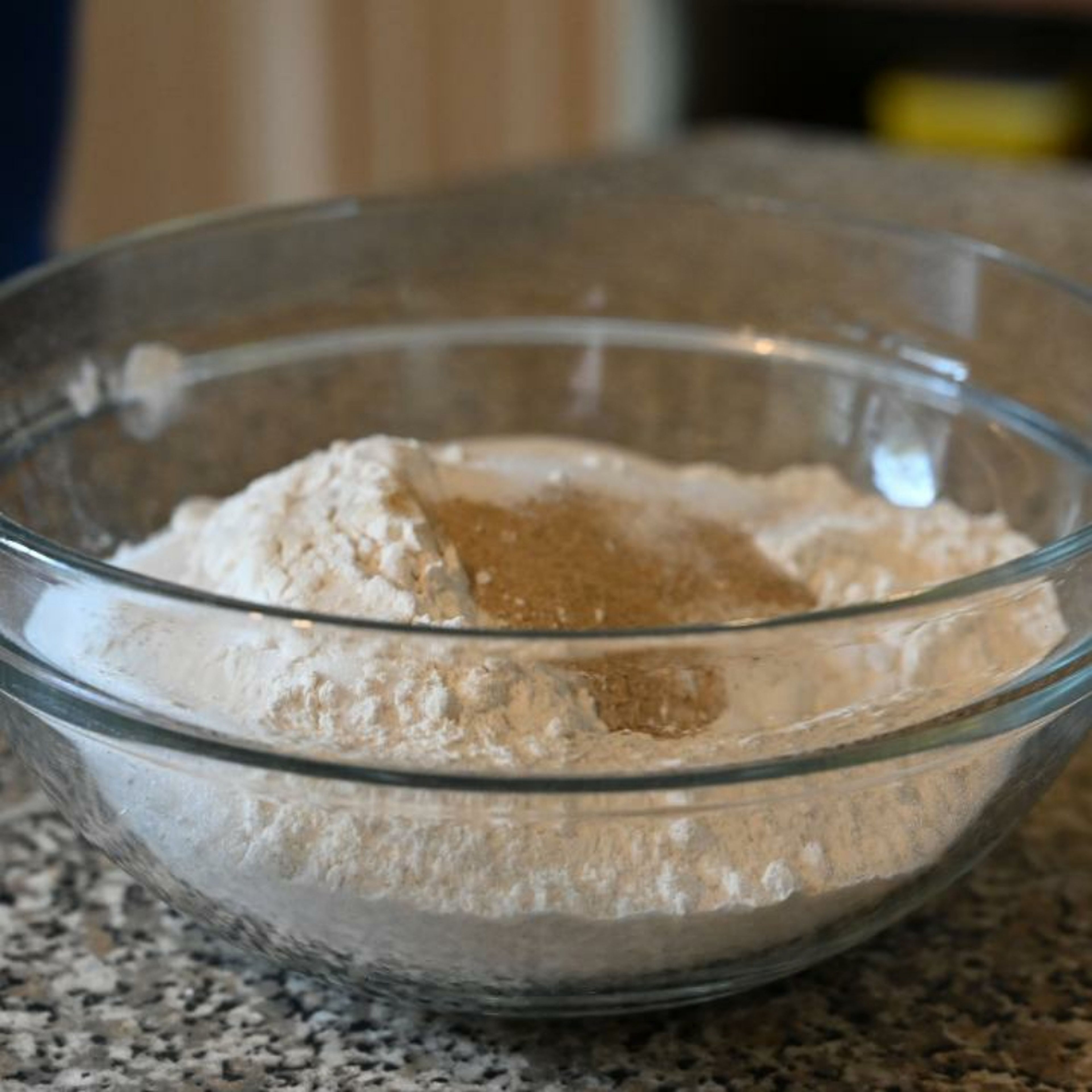 Mix the flour, sugar and salt in a large bowl.