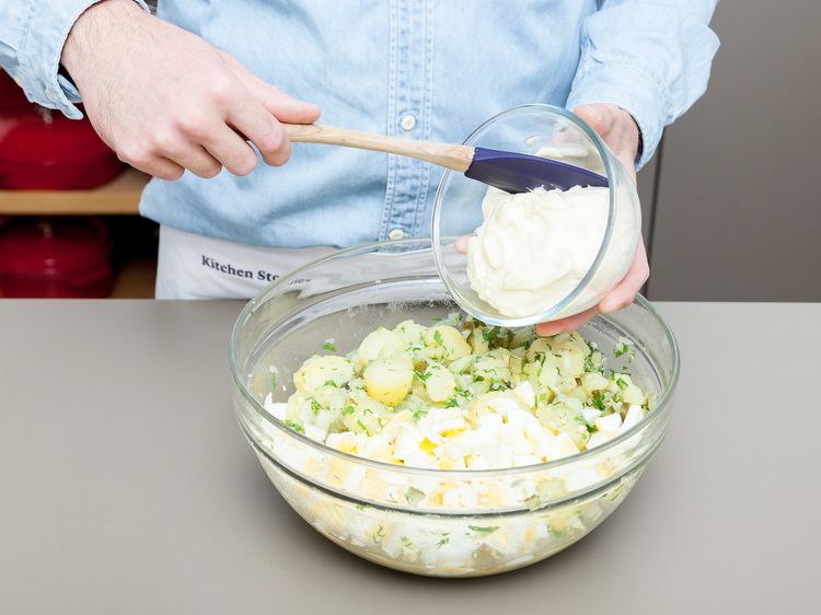 Cremiger Kartoffelsalat mit Mayonnaise Rezept Kitchen Stories