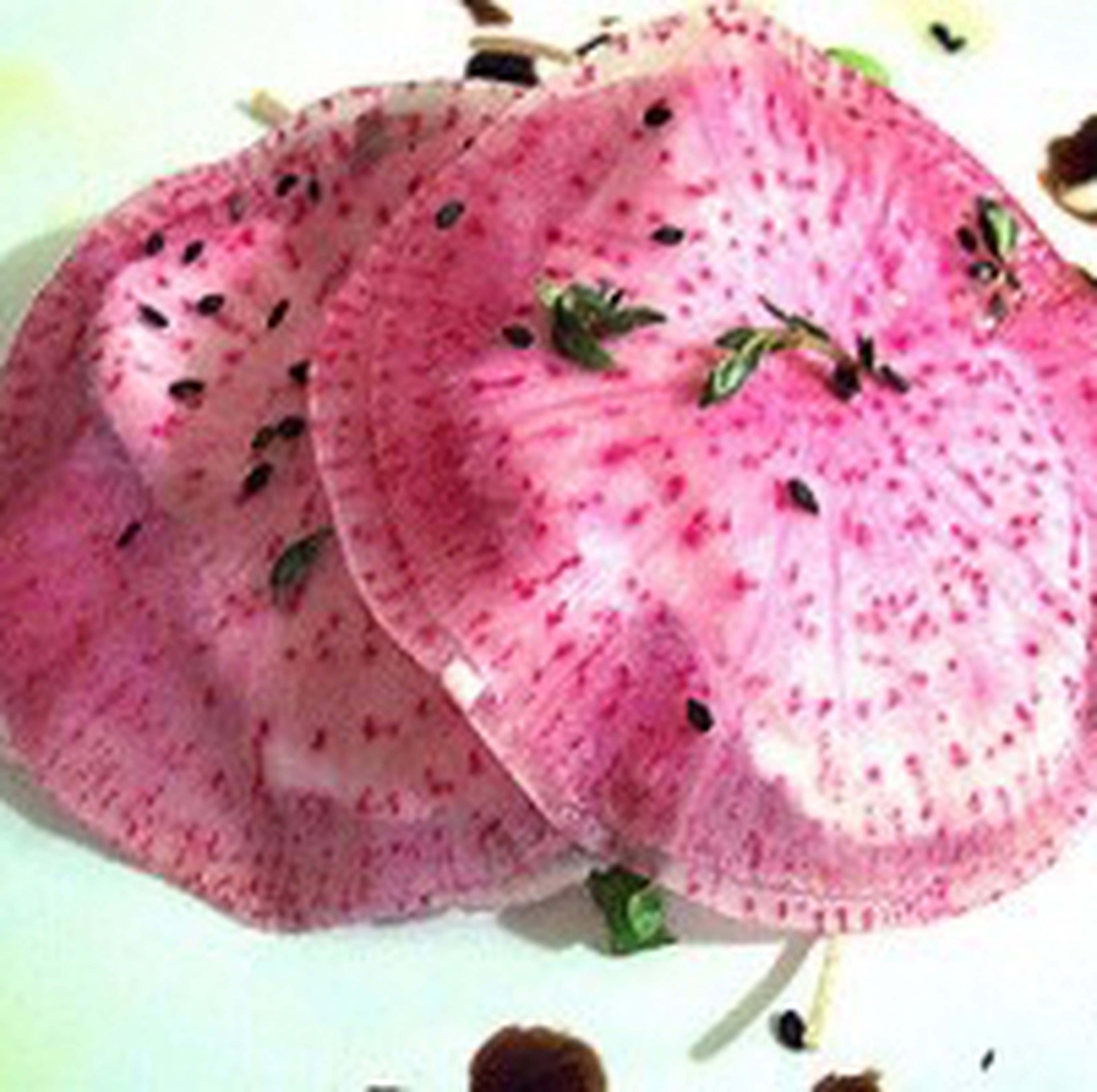 Watermelon Radish Ravioli