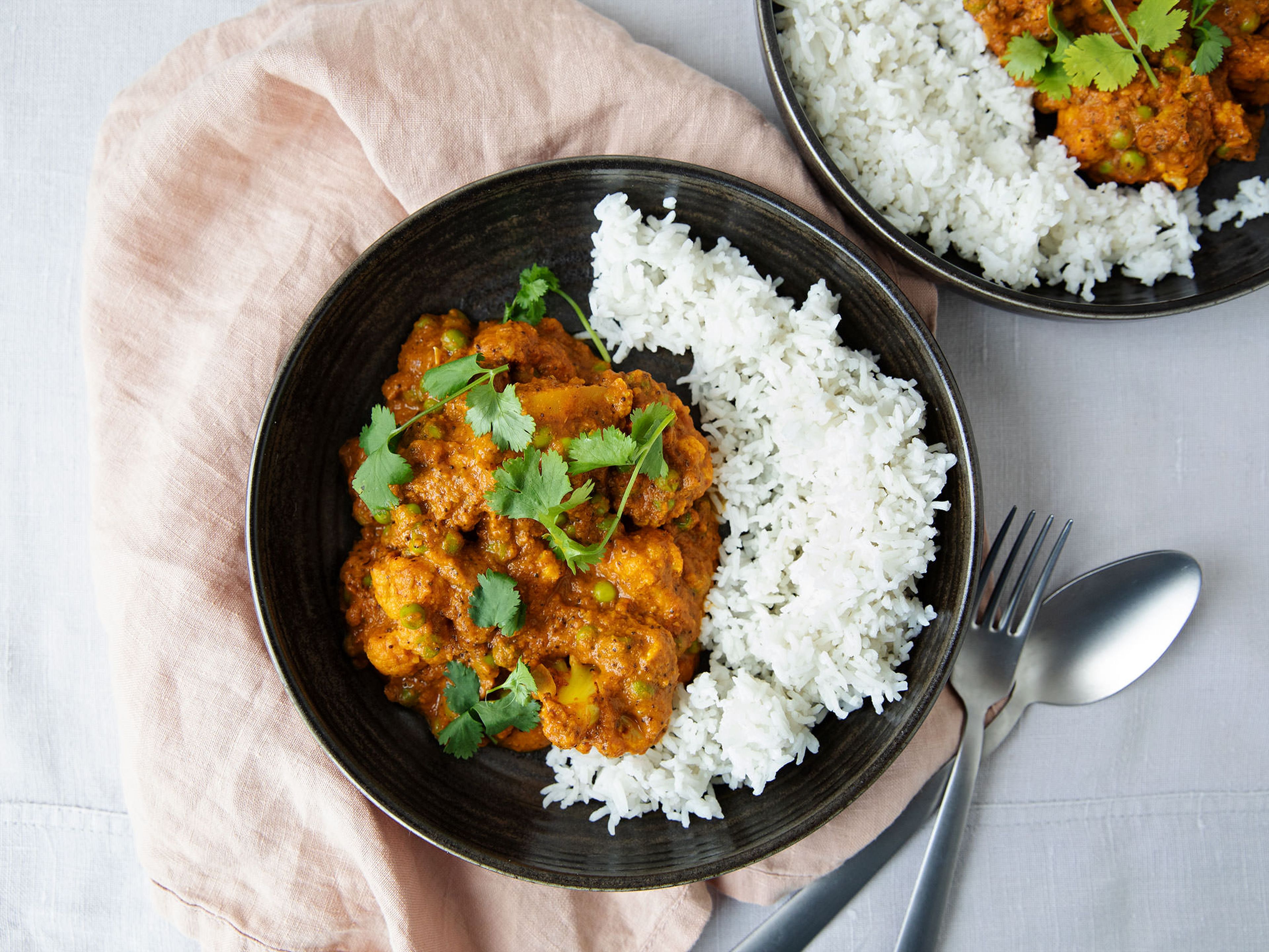 Cauliflower curry with panch phoron