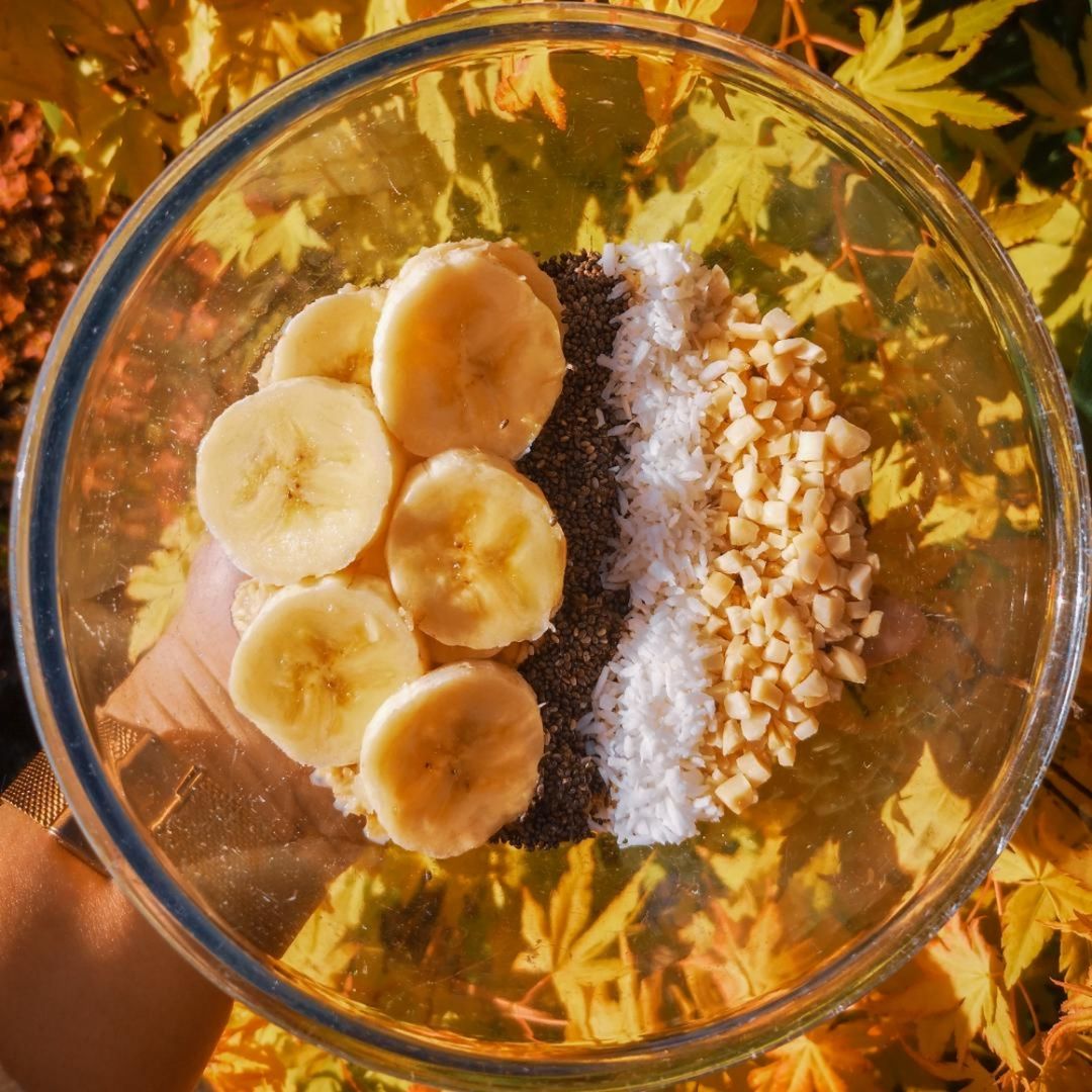 Bananen Porridge mit Honig