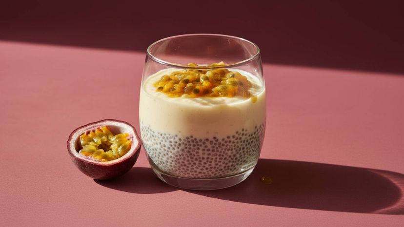 Cremiger Passionsfrucht-Chia-Pudding: