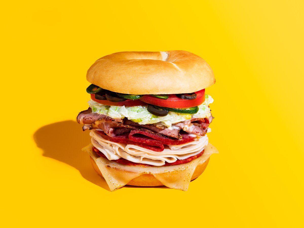Grinder Bagel Sandwich | Rezept | Kitchen Stories