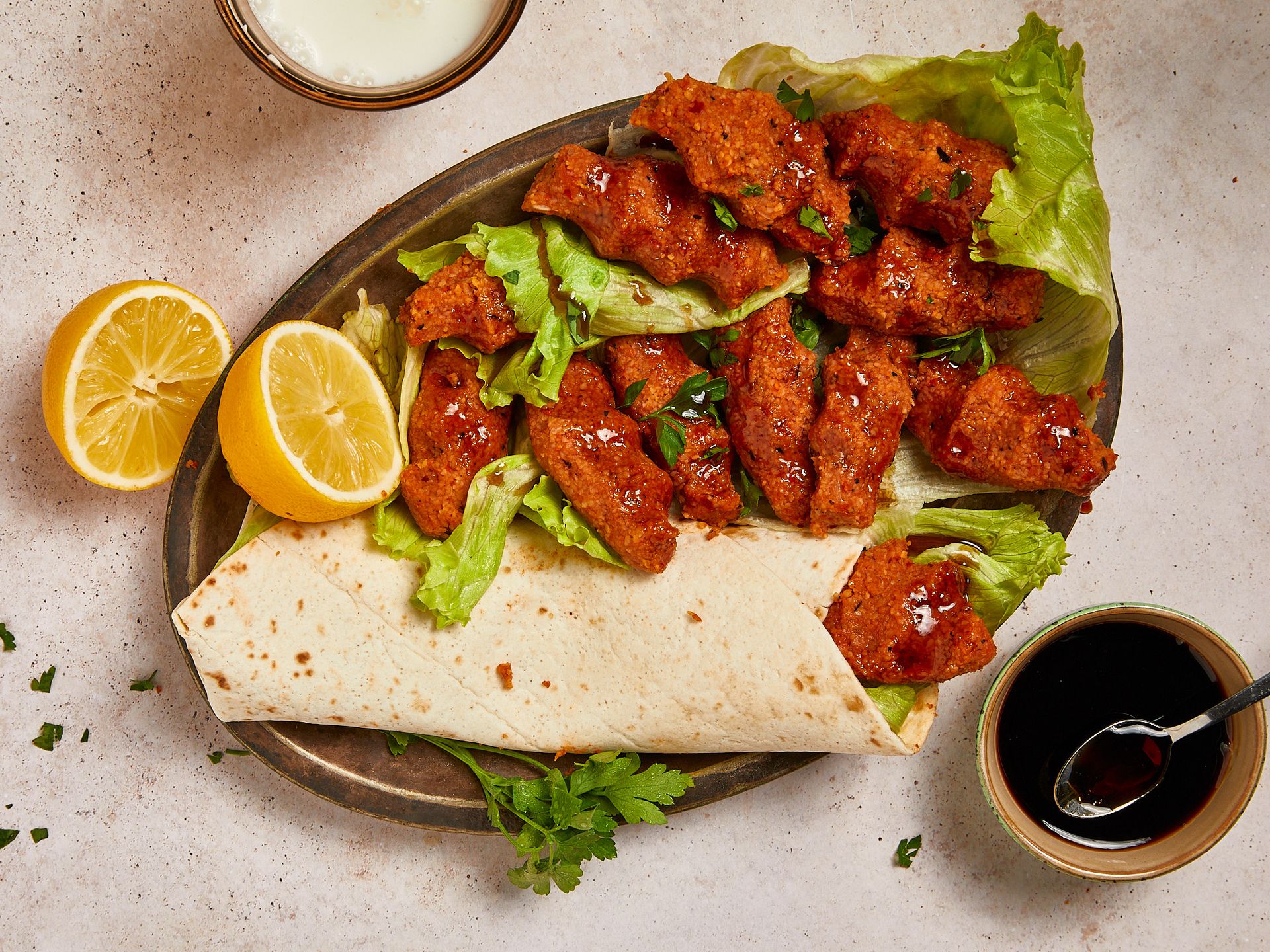 Vegane Cig Köfte (einfache Bulgur-Frikadellen)