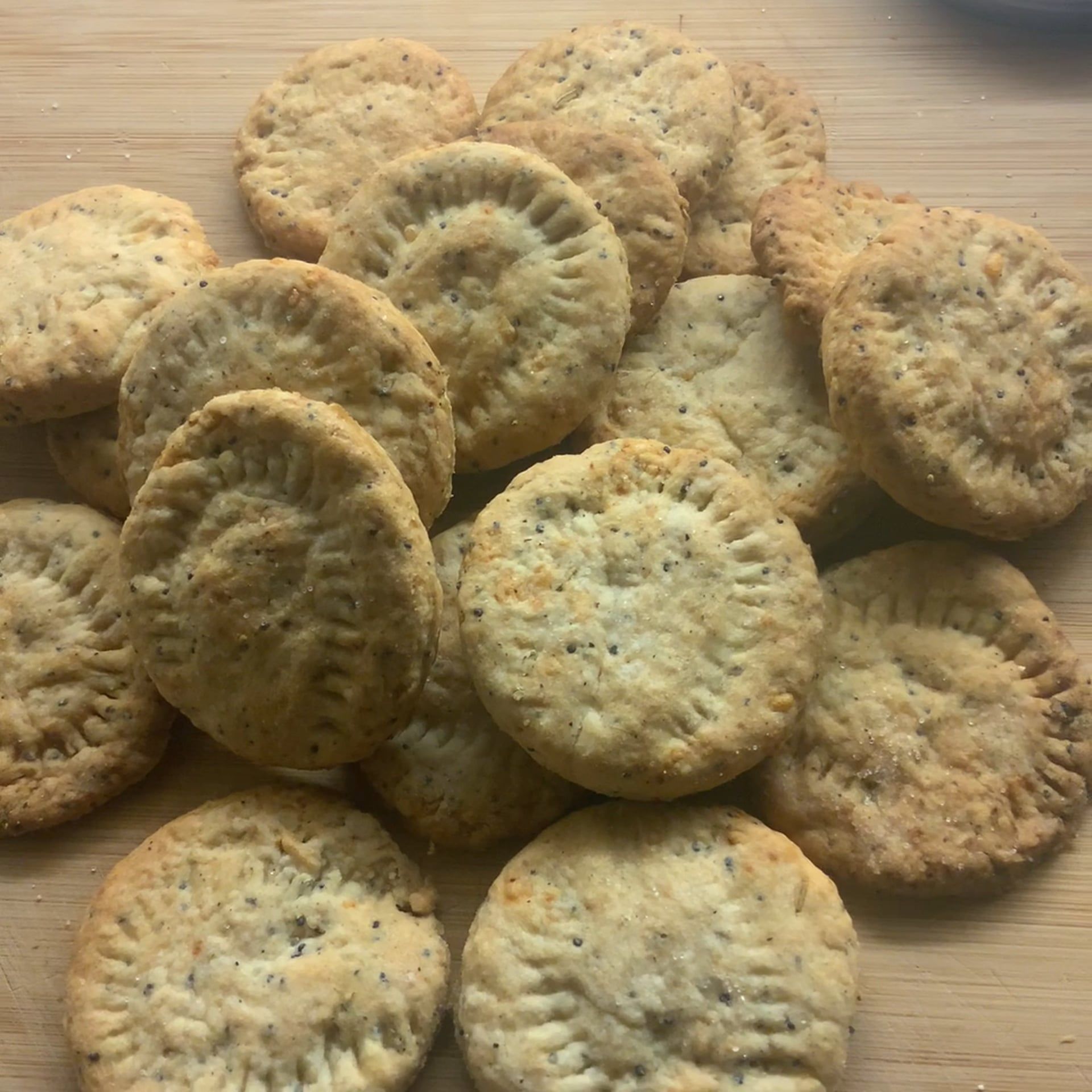 Rosemary and Parmesan crackers Recipe Kitchen Stories