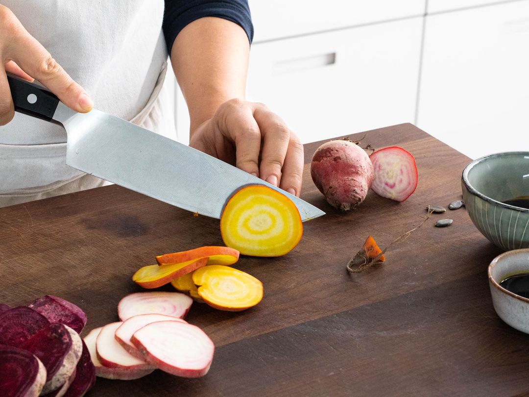 Roasted beet salad with horseradish and pumpkin seeds Recipe