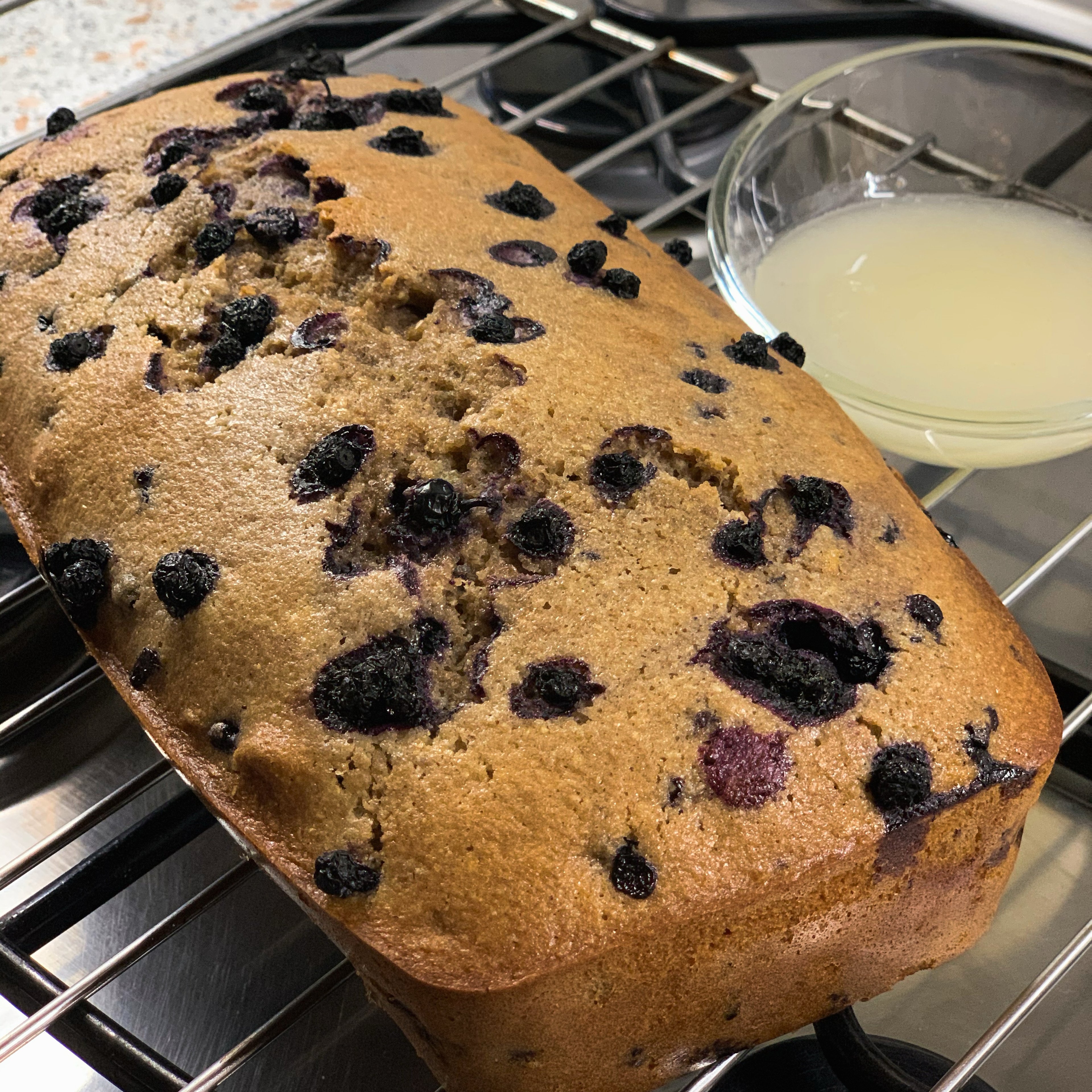 Lemon Cake with Blueberries