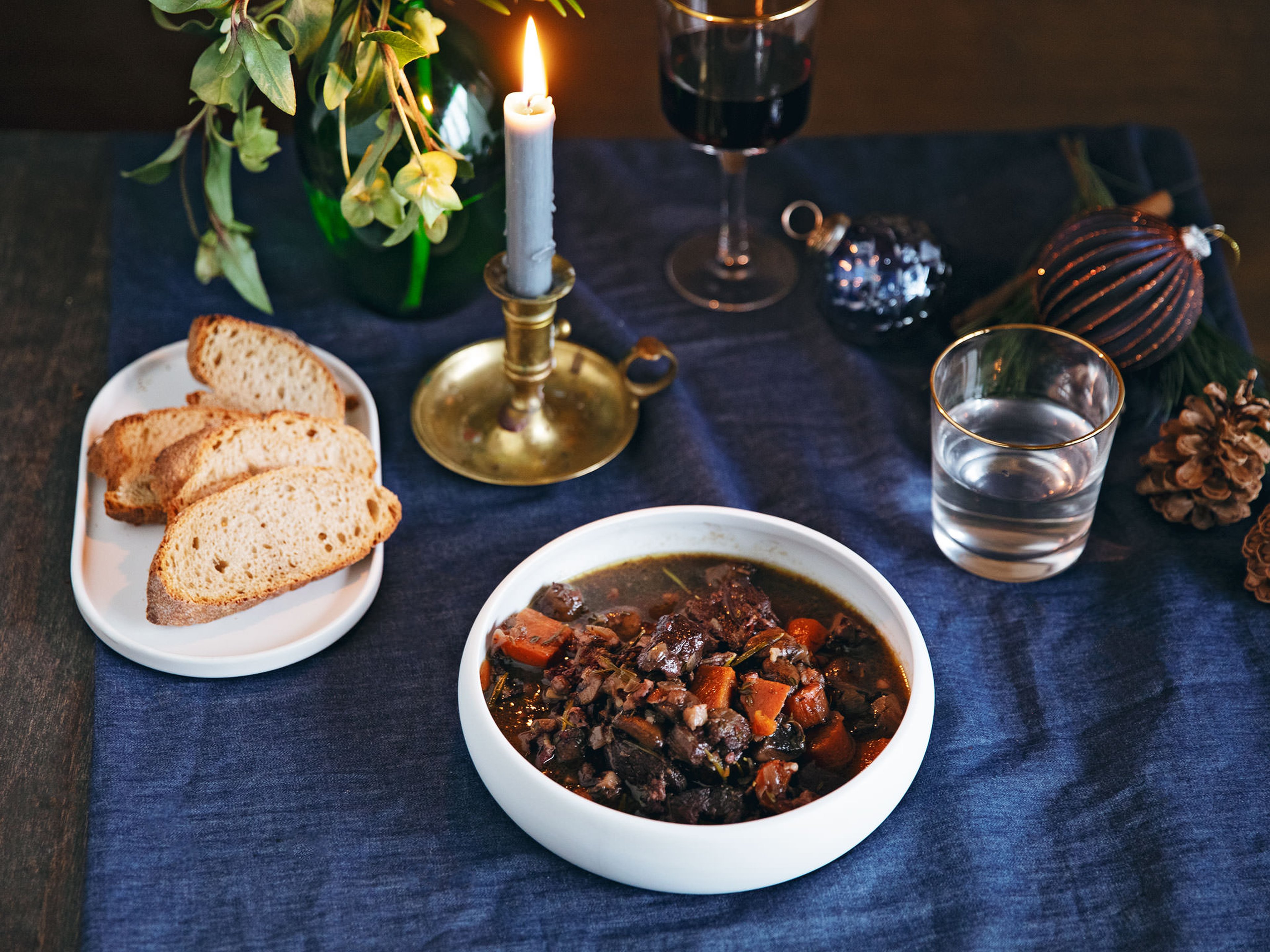 Schnelles Boeuf bourguignon