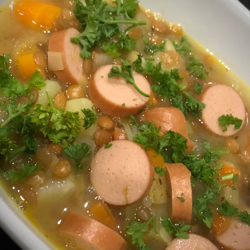 Schnelle Linsensuppe