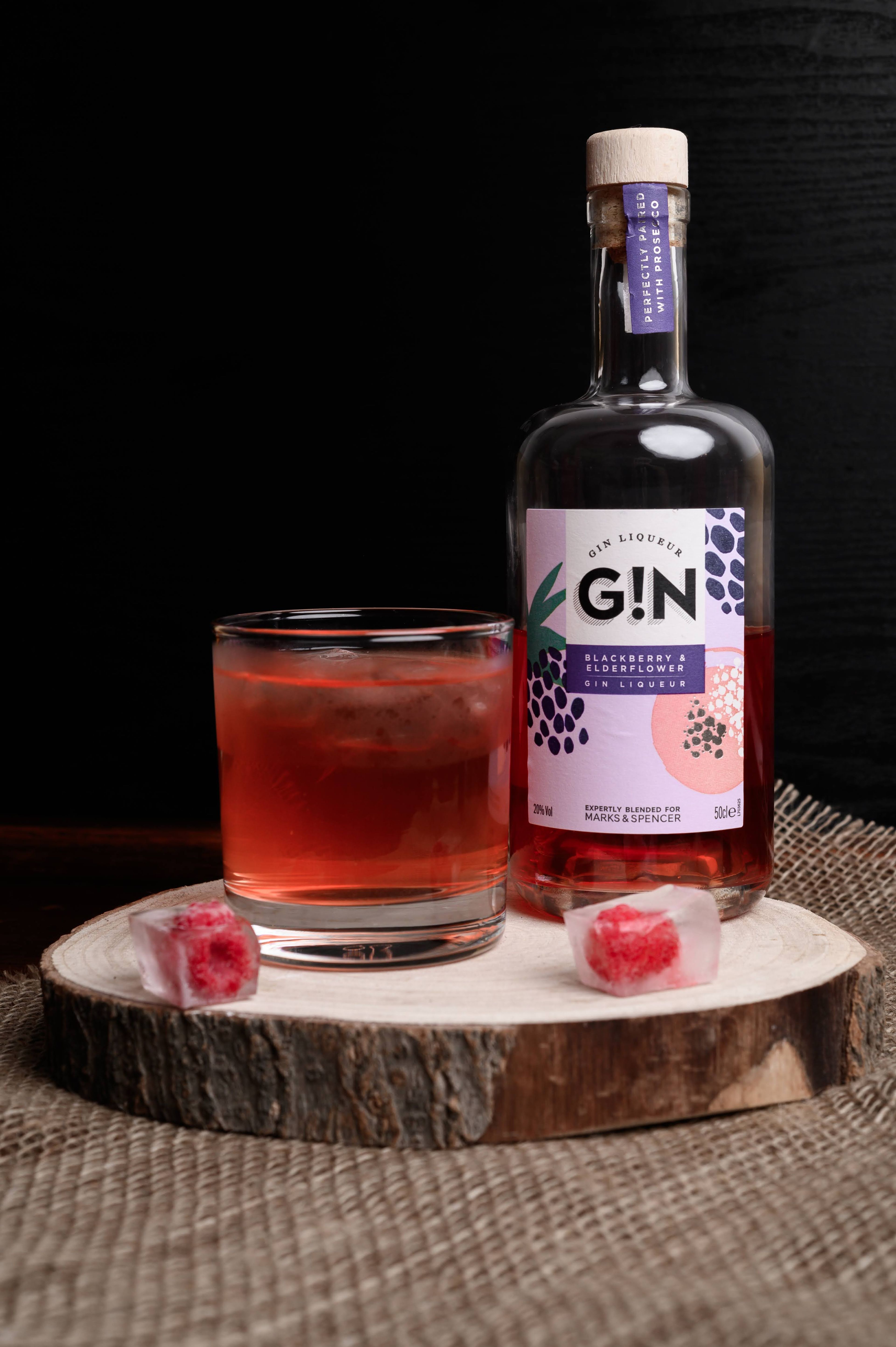 Blackberry and Elderflower Gin Cocktail