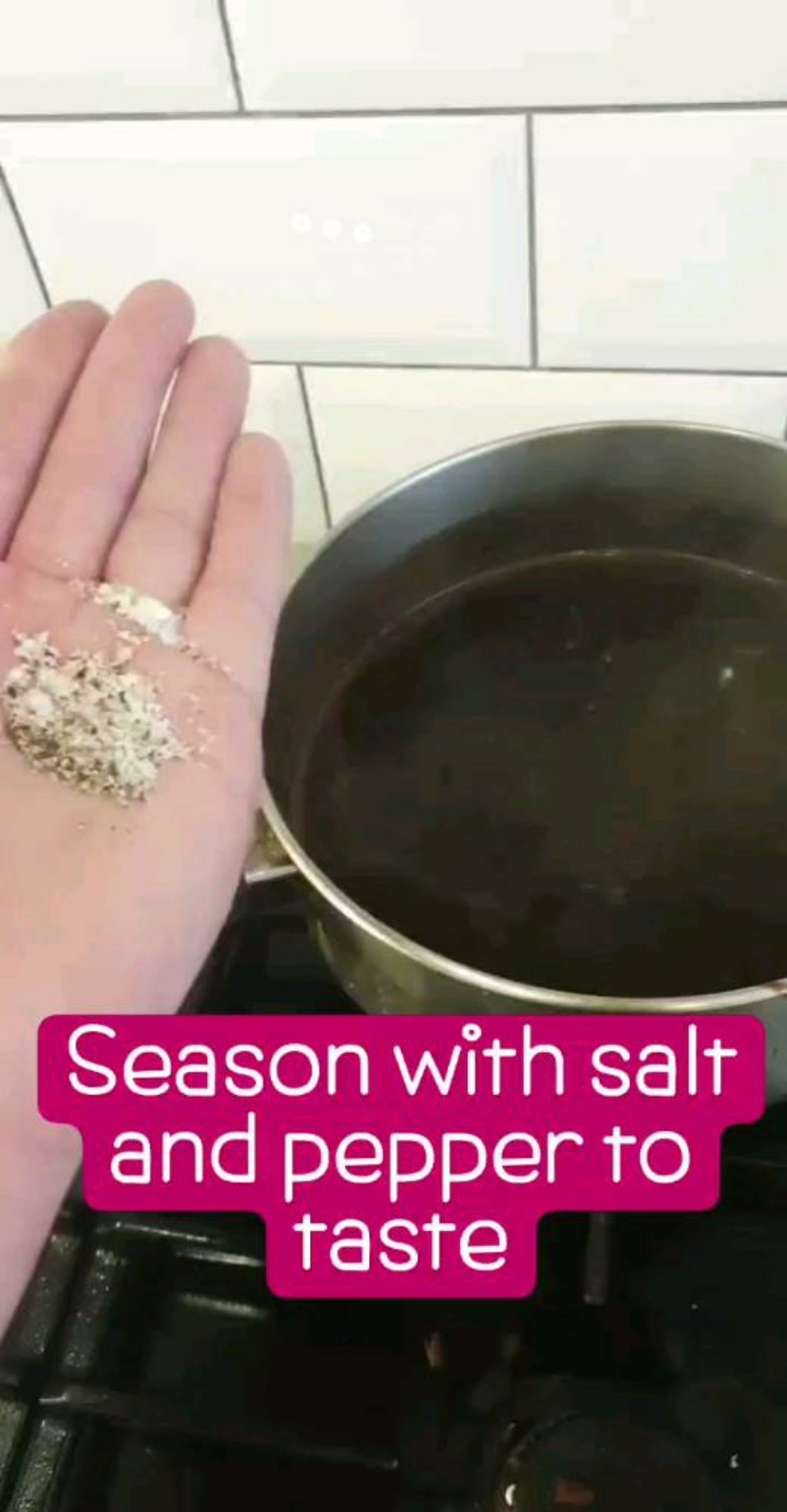 season with salt and pepper