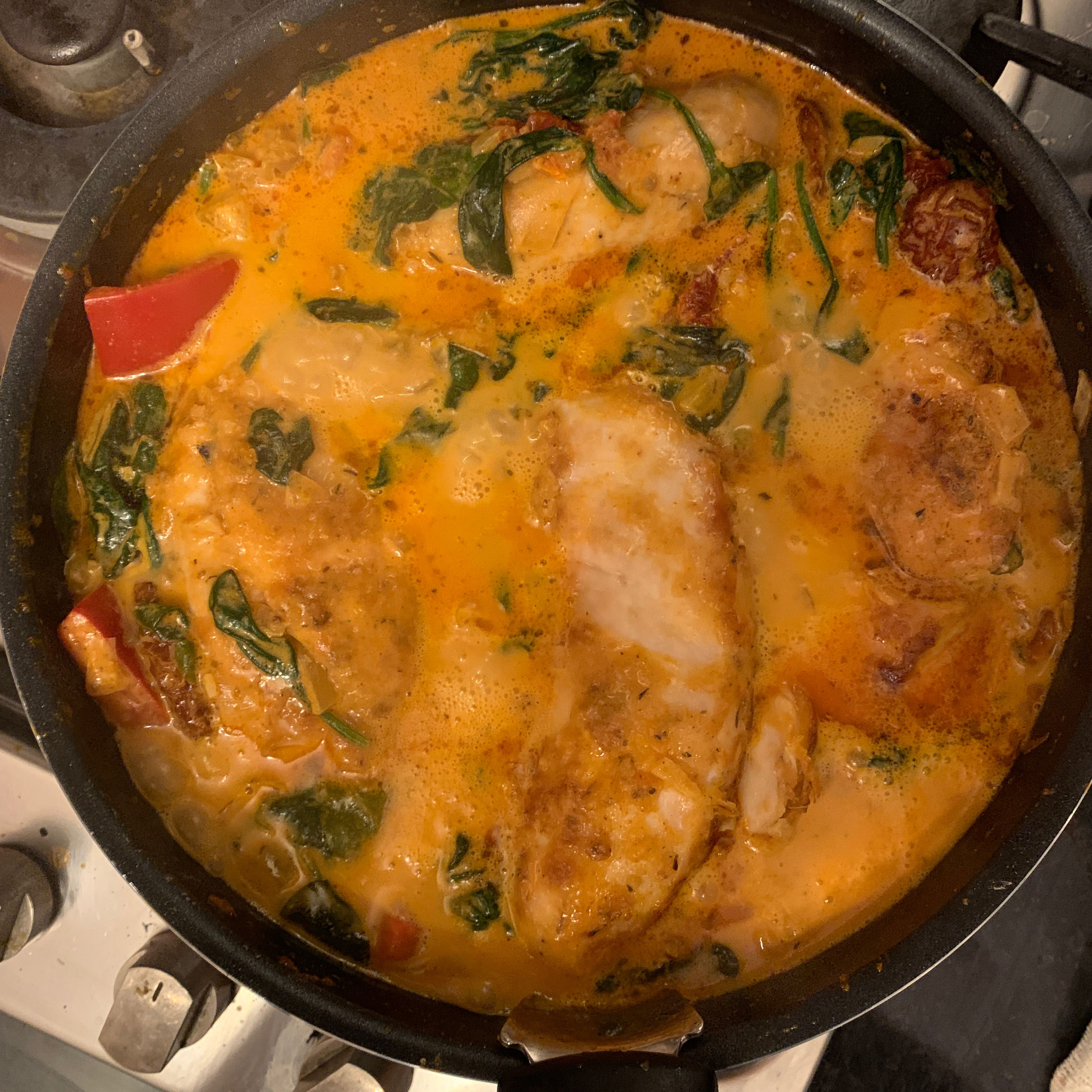 Tuscan Chicken with Sun-Dried Tomato Sauce