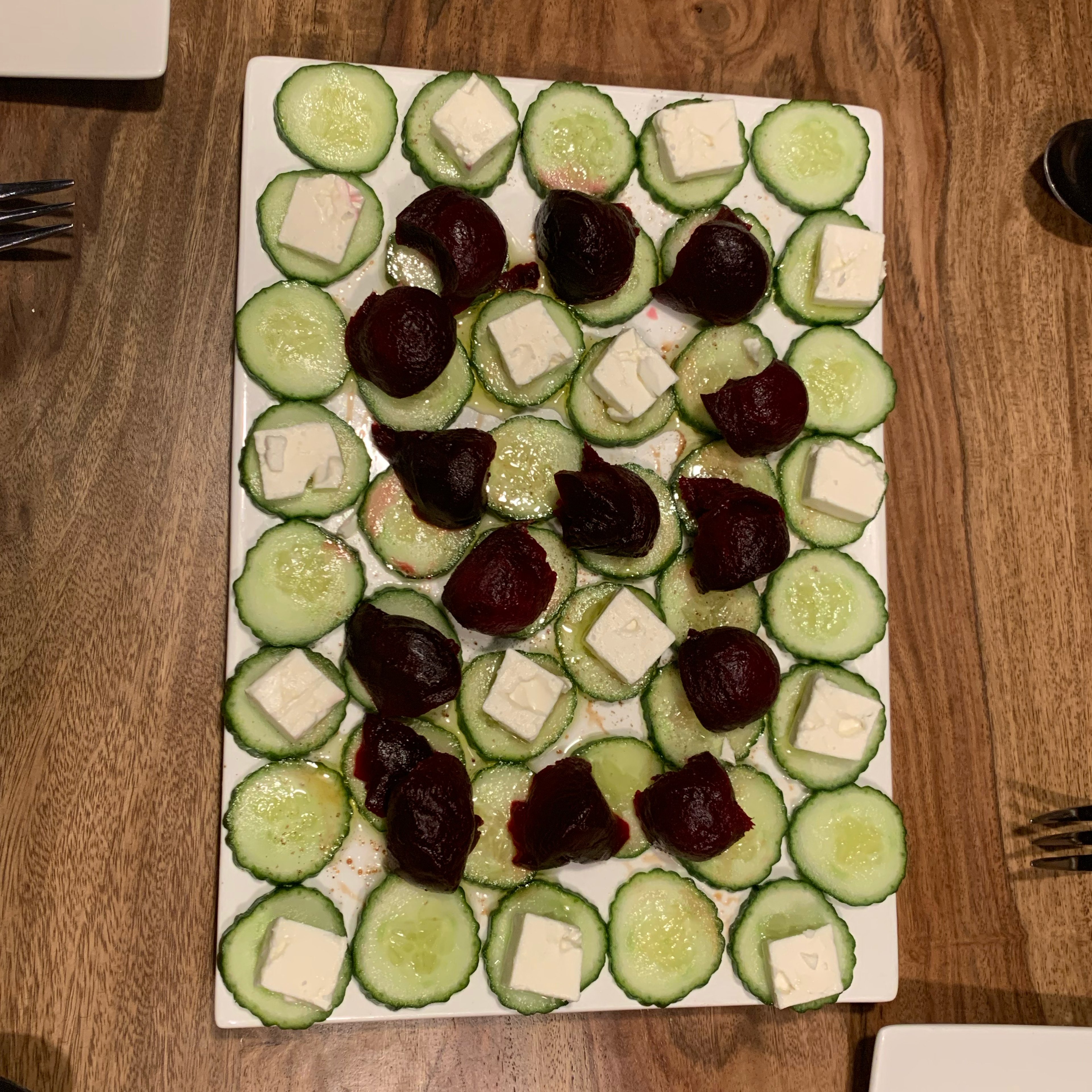 Cucumber beet salad