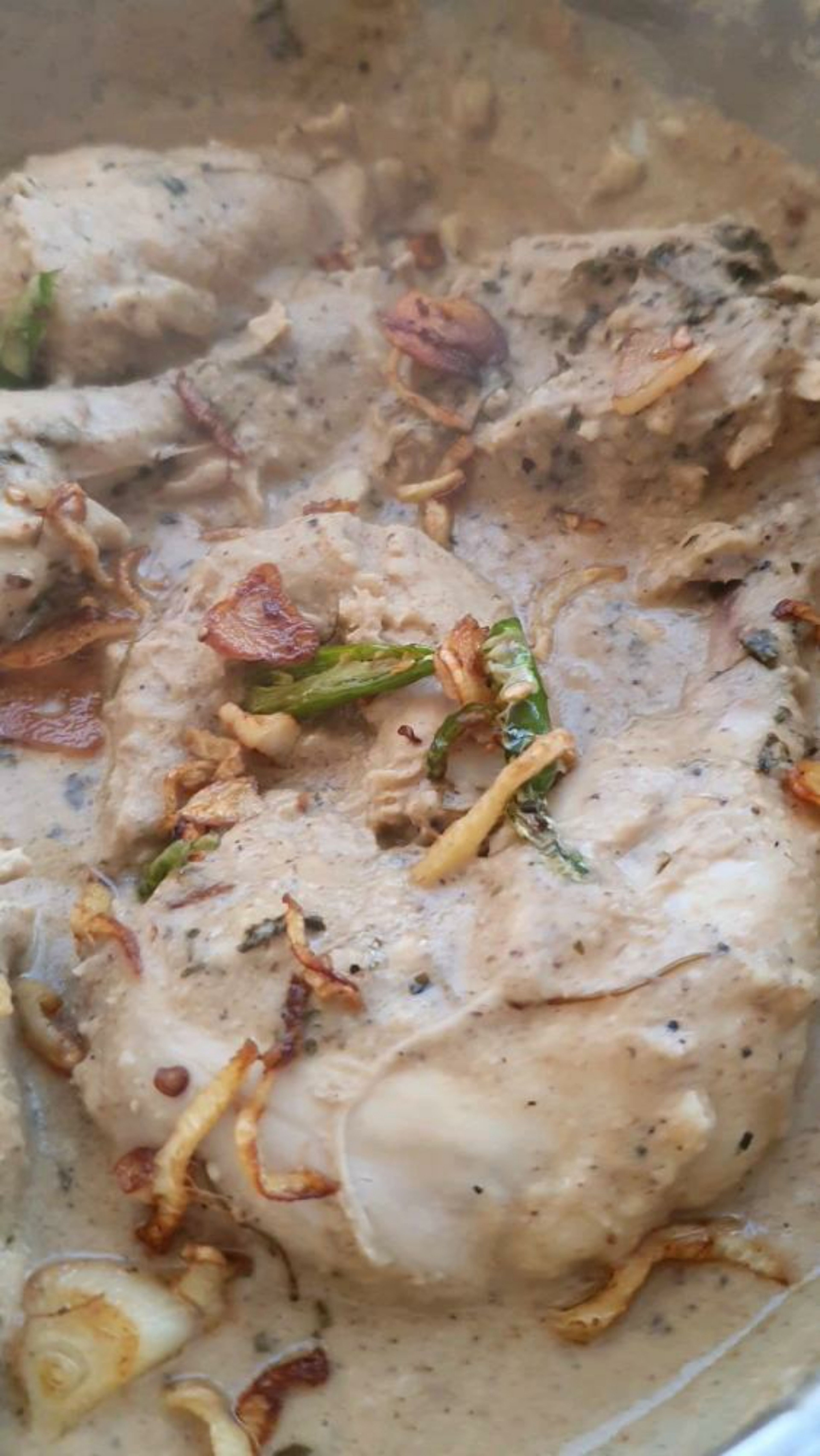 Once the gravy thickens add the sauteed ginger-garlic-chilly and serve hot.