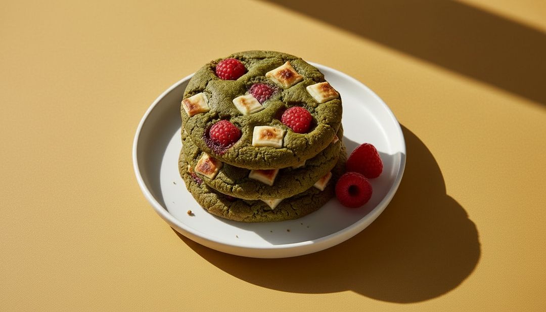 Diese fruchtigen Matcha-Cookies sind schnell weggeknuspert