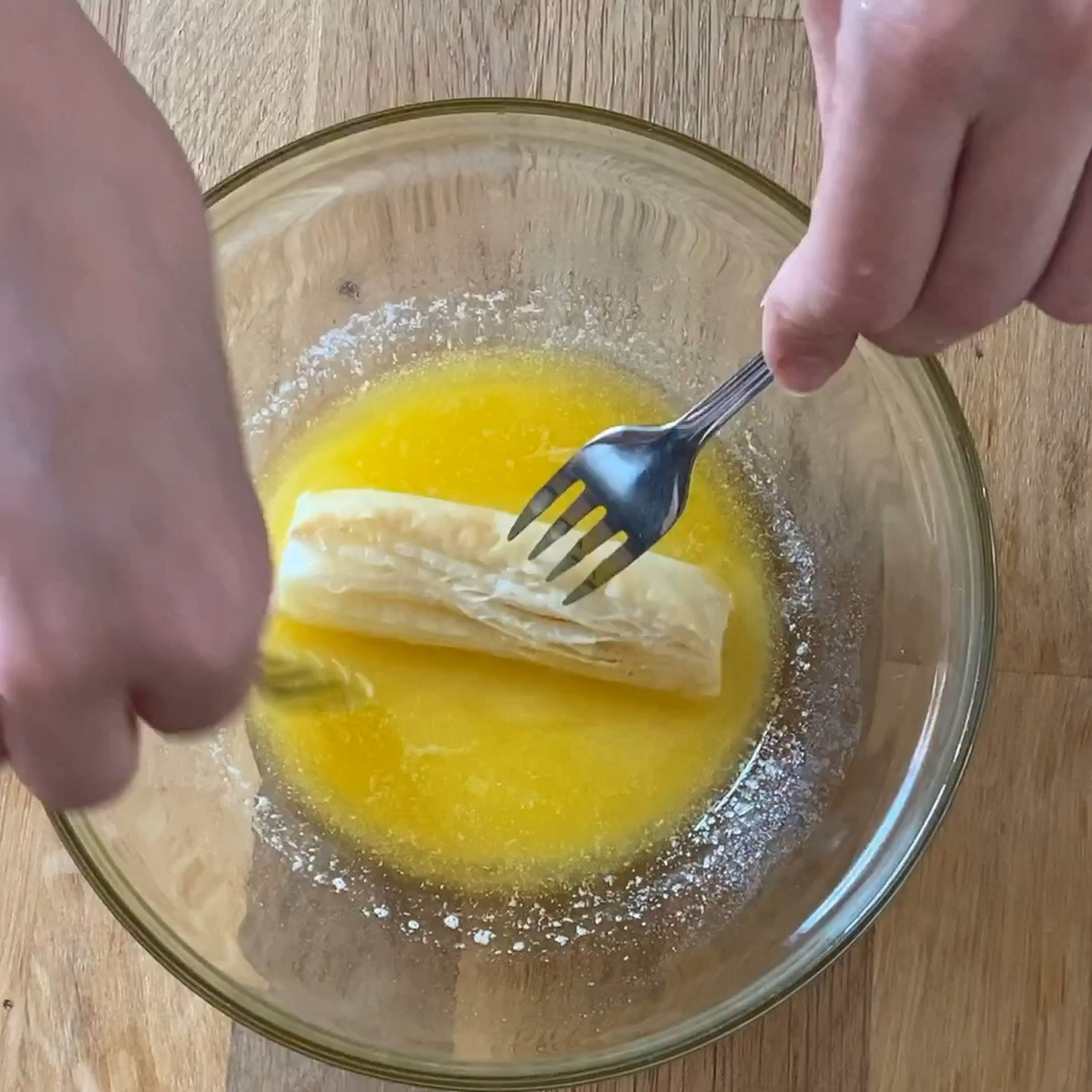 Dip the strips in melted butter and coat with the cinnamon sugar, serve with your favorite chocolate or caramel spread.