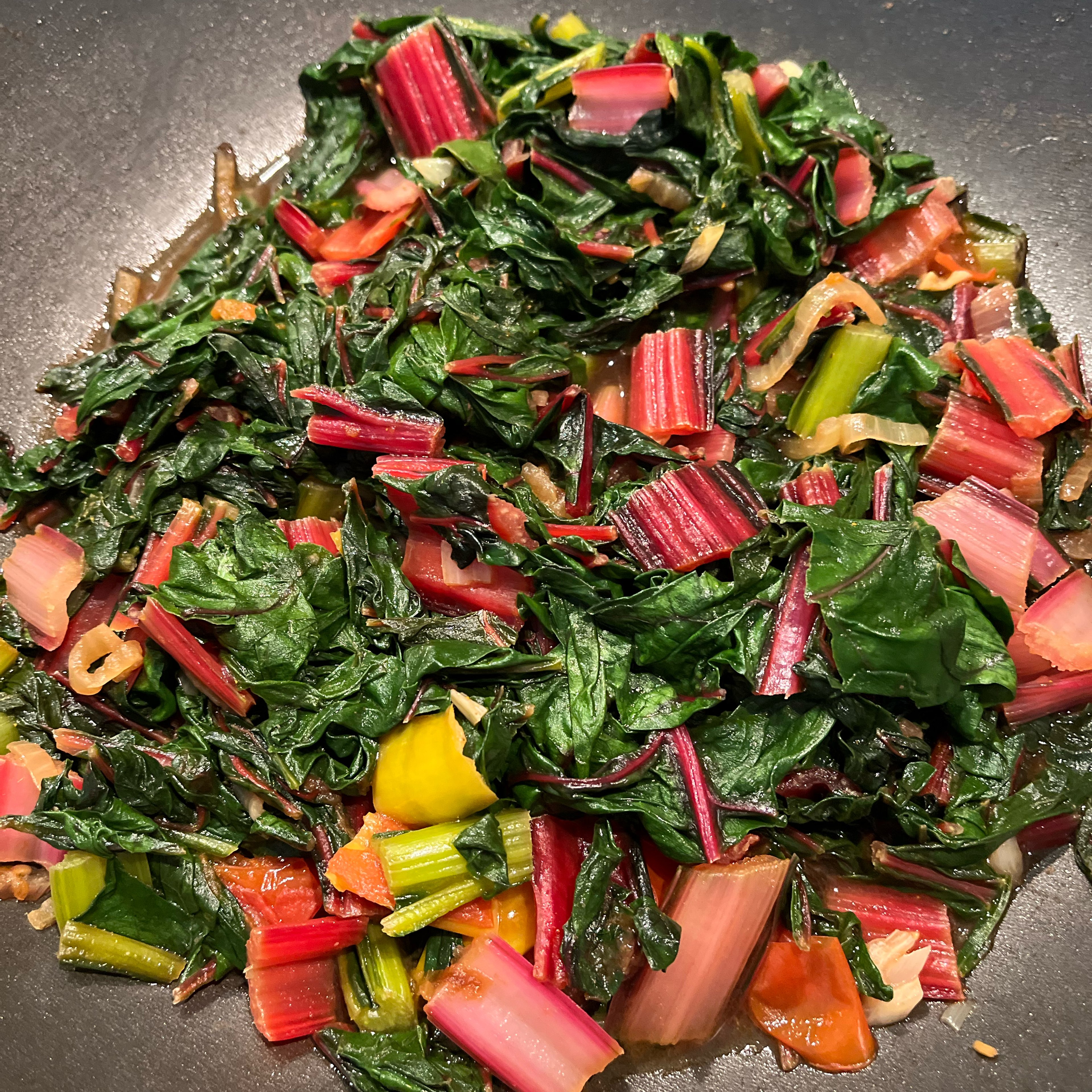 Swiss chard Singapore style