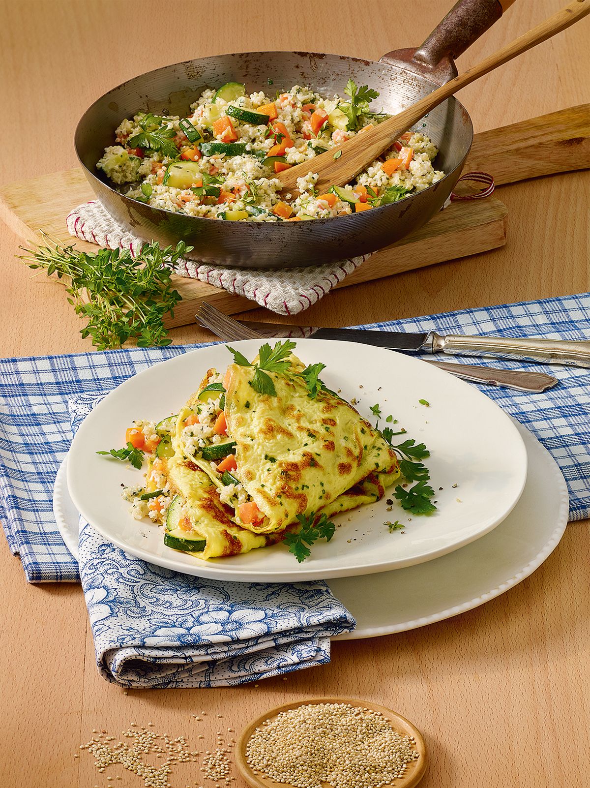 Quinoa-Omelett | Rezept | Kitchen Stories