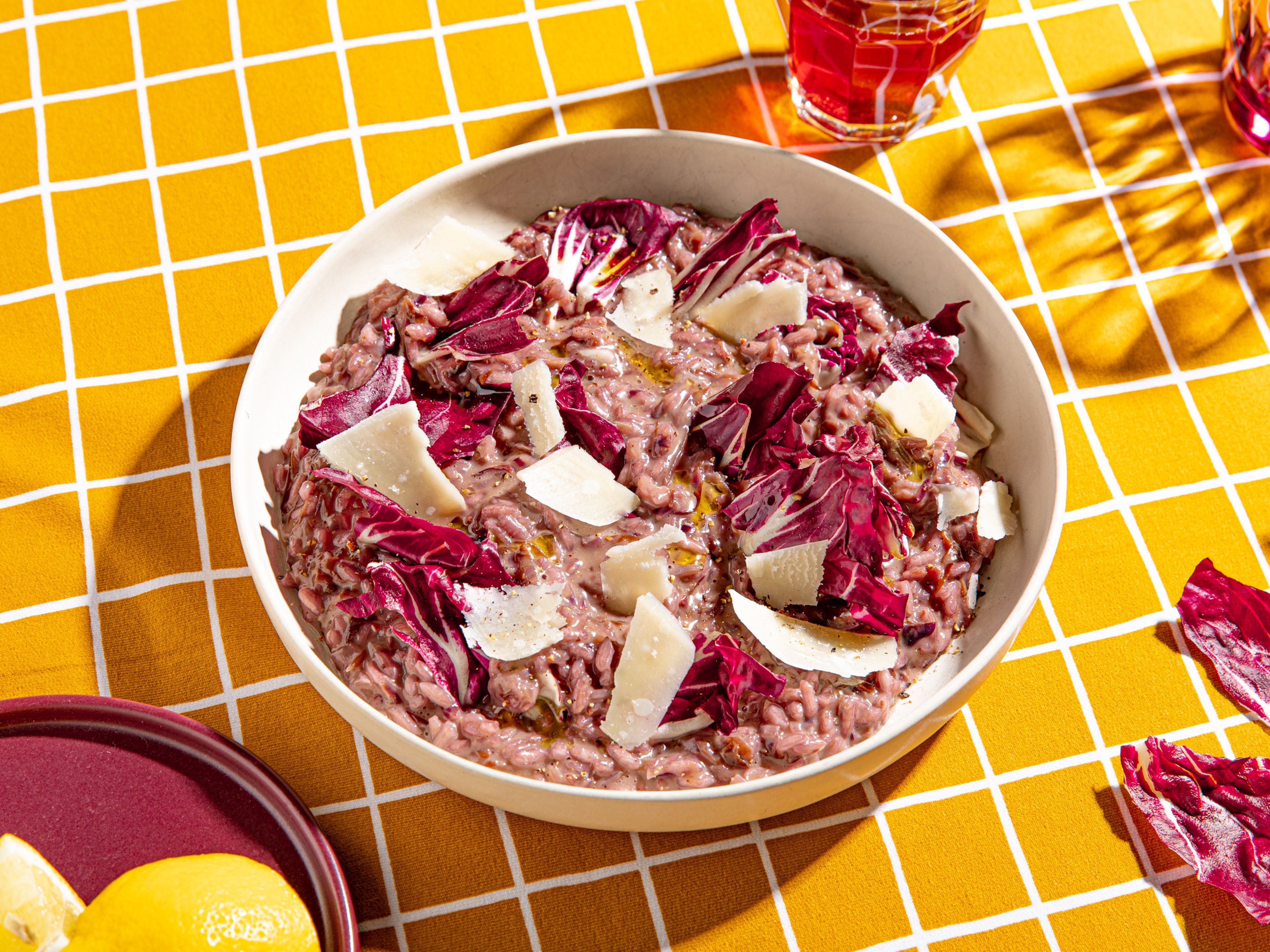 5-ingredient radicchio risotto