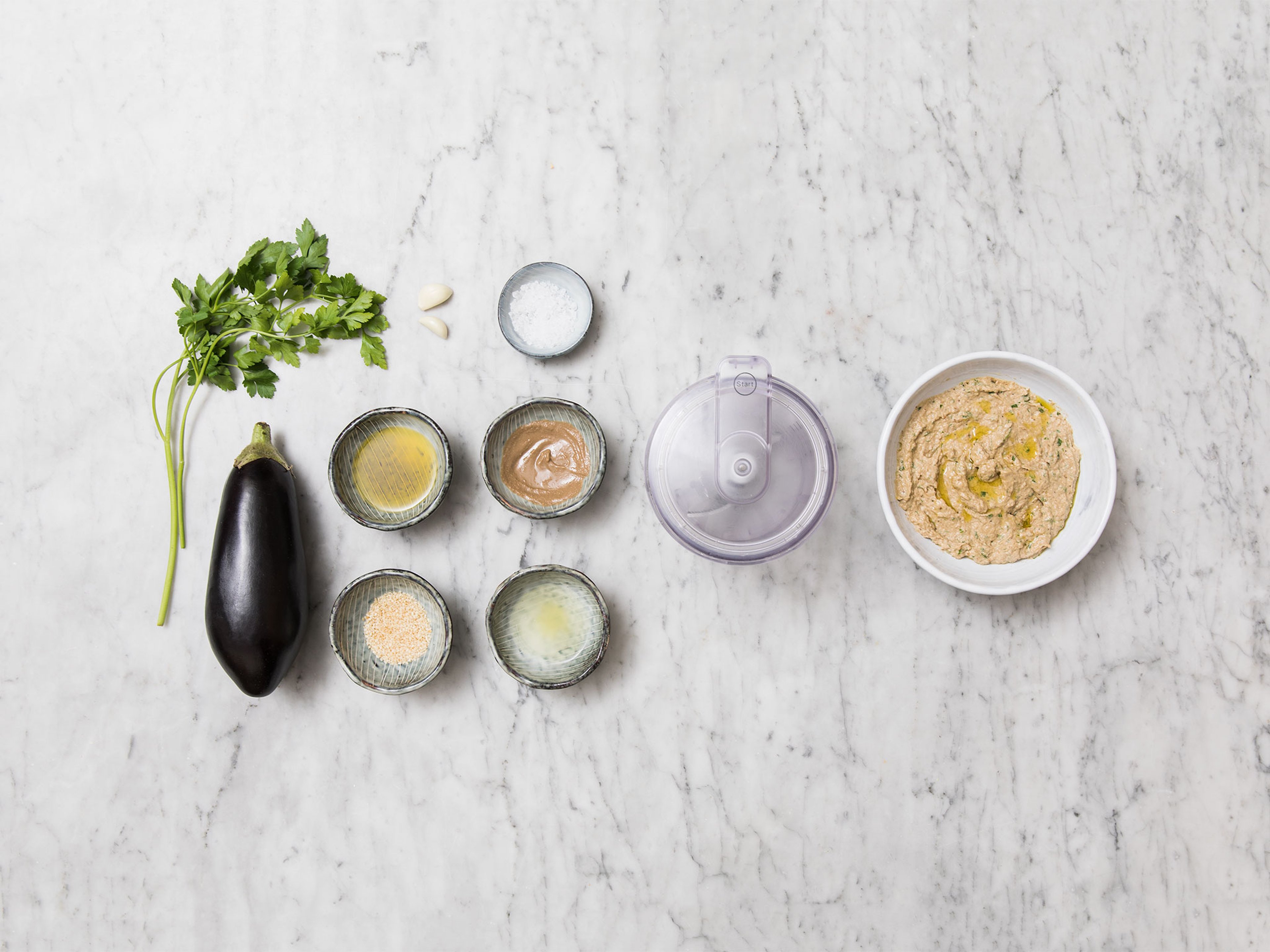 Homemade baba ganoush