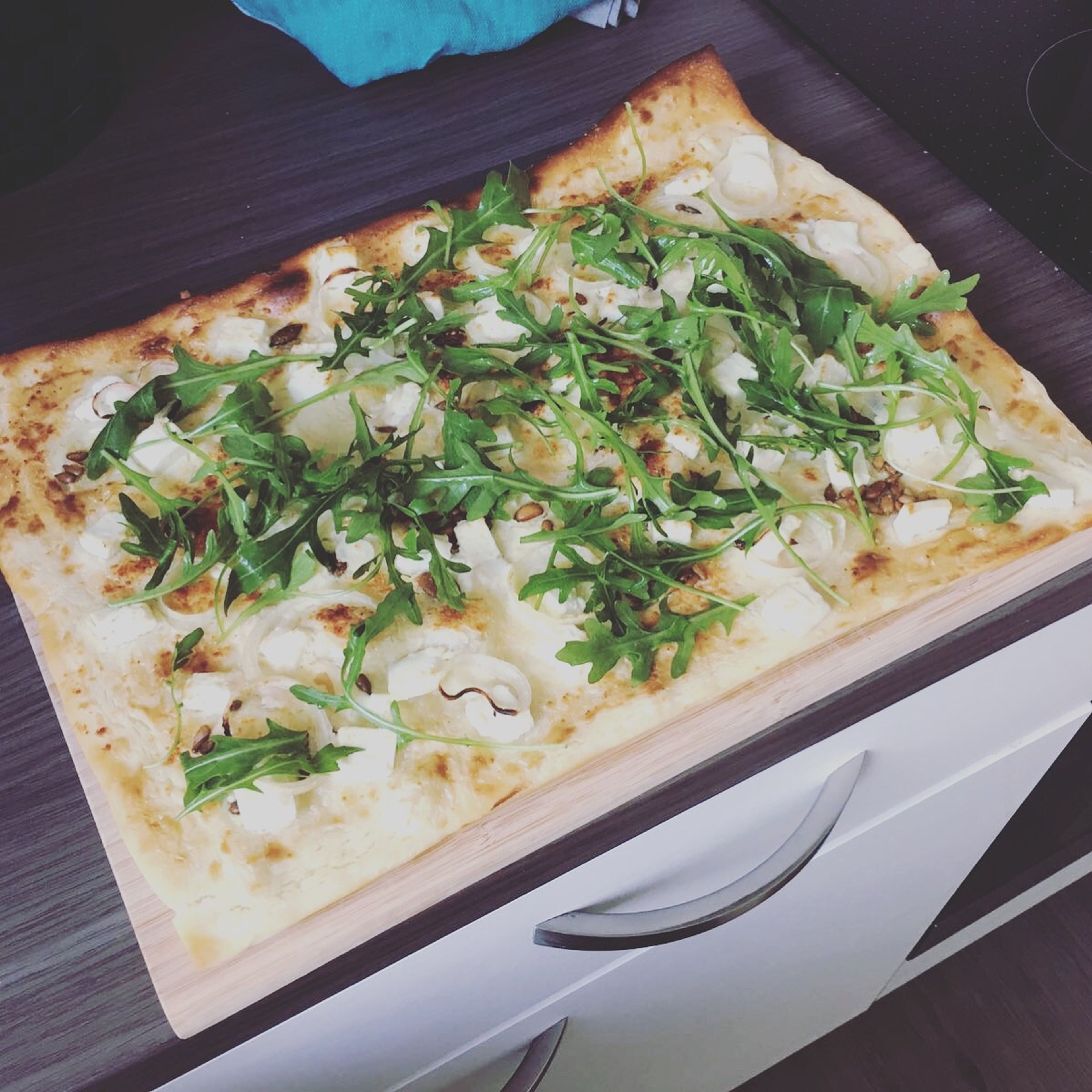 Einfache weiße Pizza