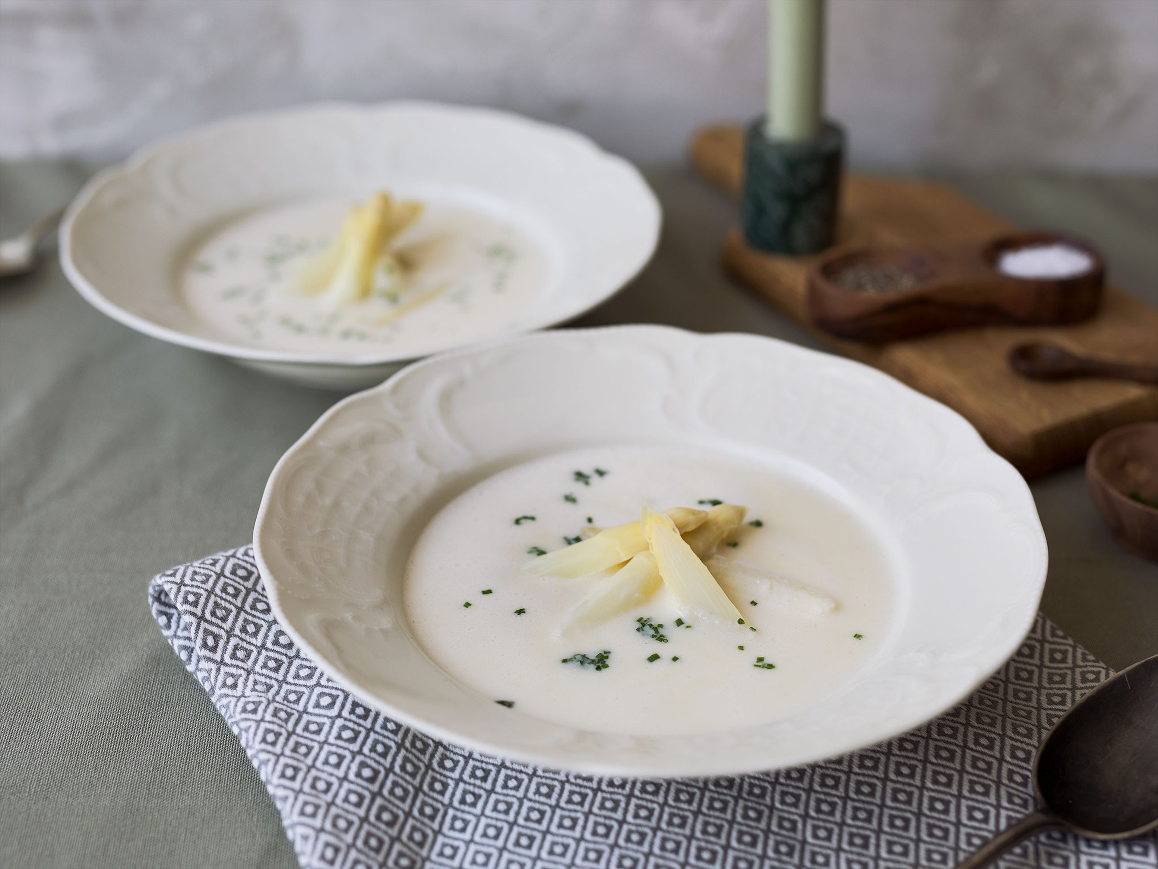 White asparagus soup