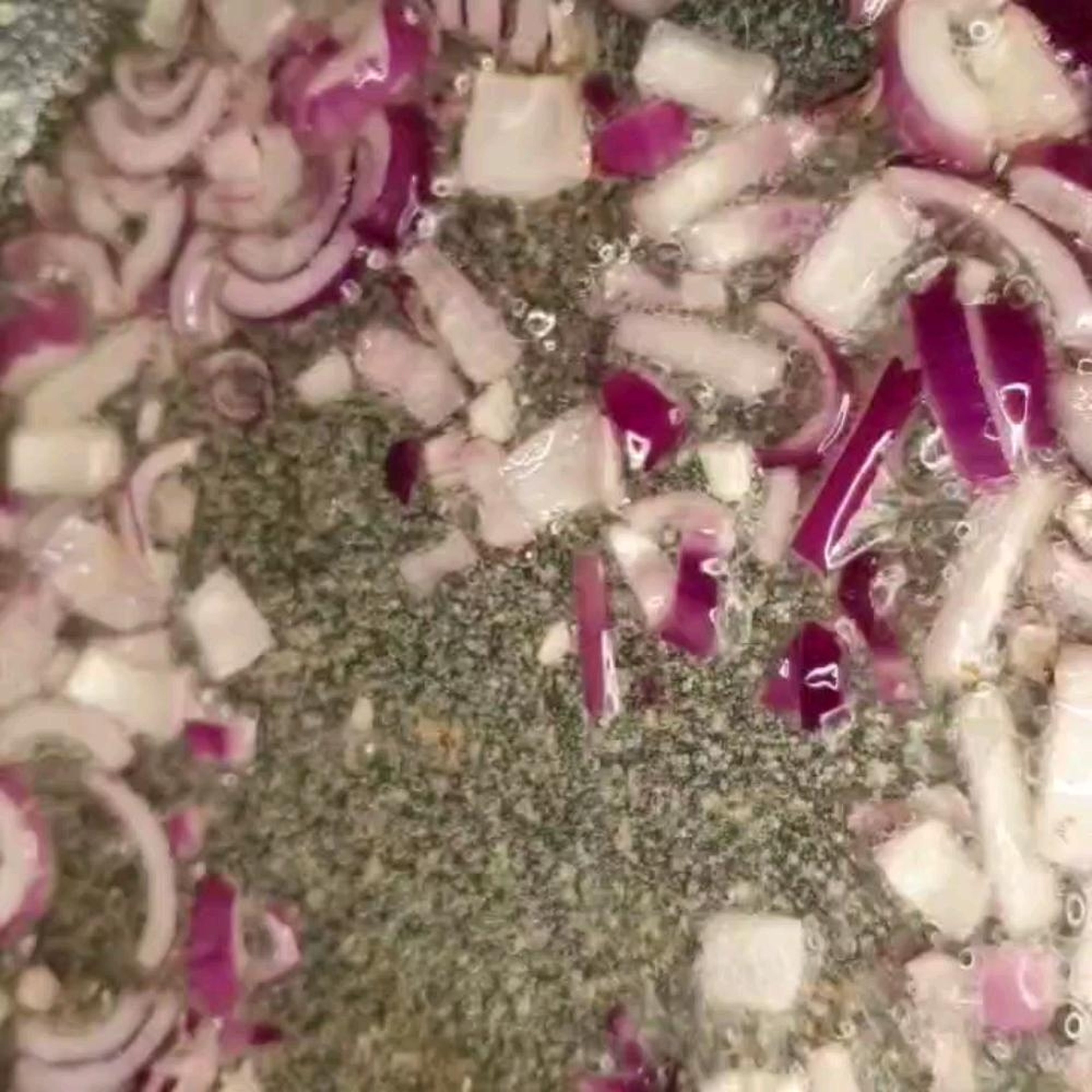 Add 2 teaspoons of water to further soften the onions and release more of red onion taste