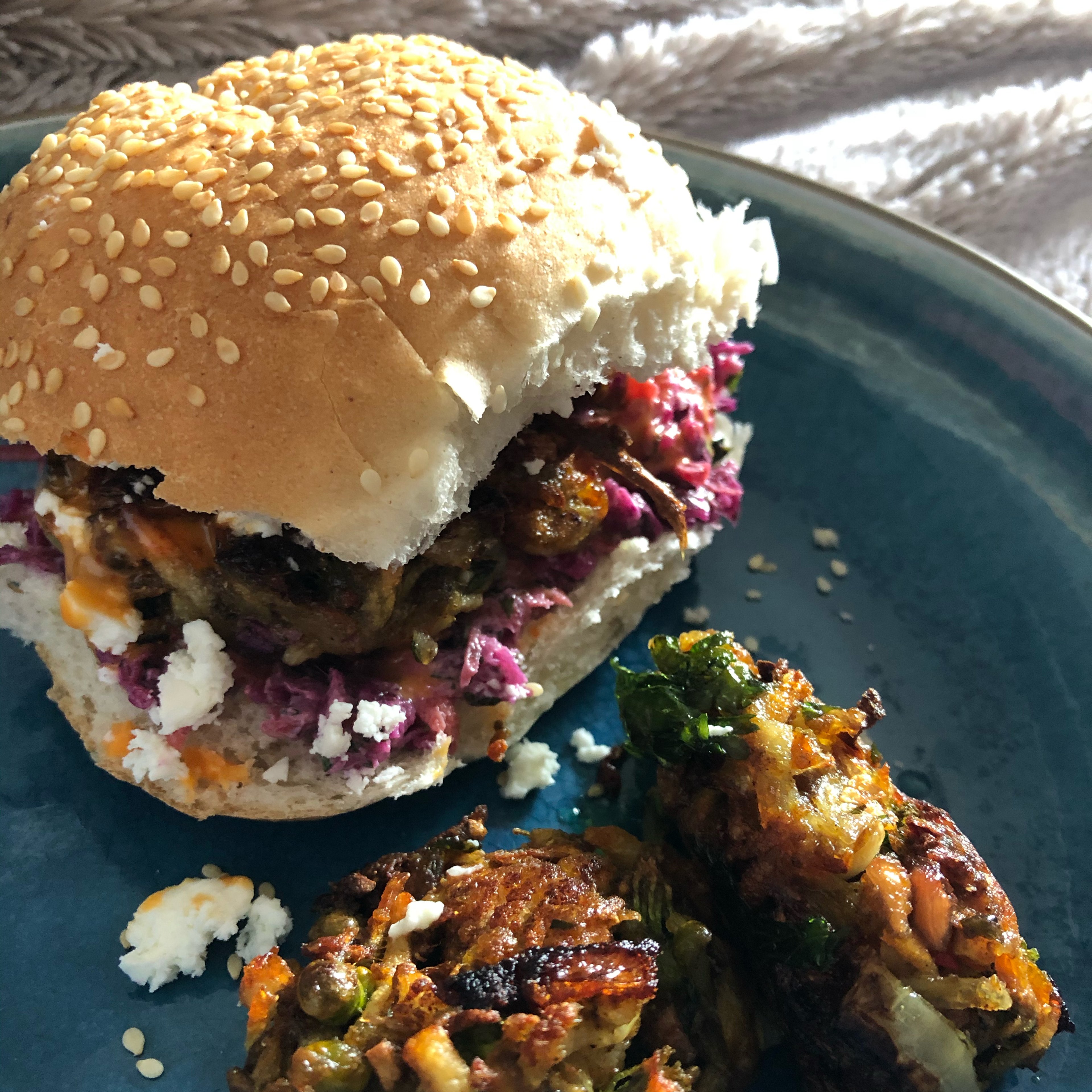 Pakora burger