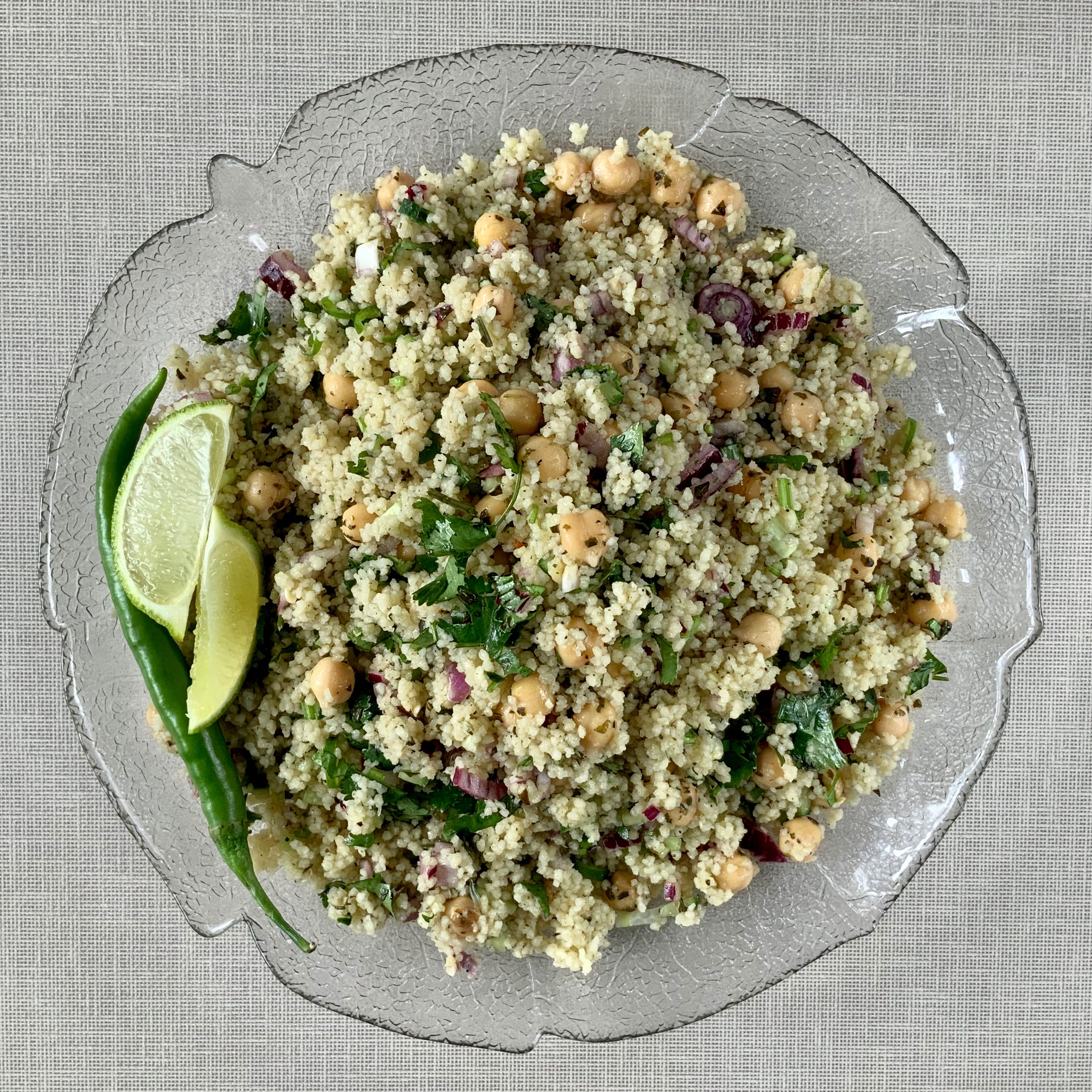 Chickpeas Couscous Salad