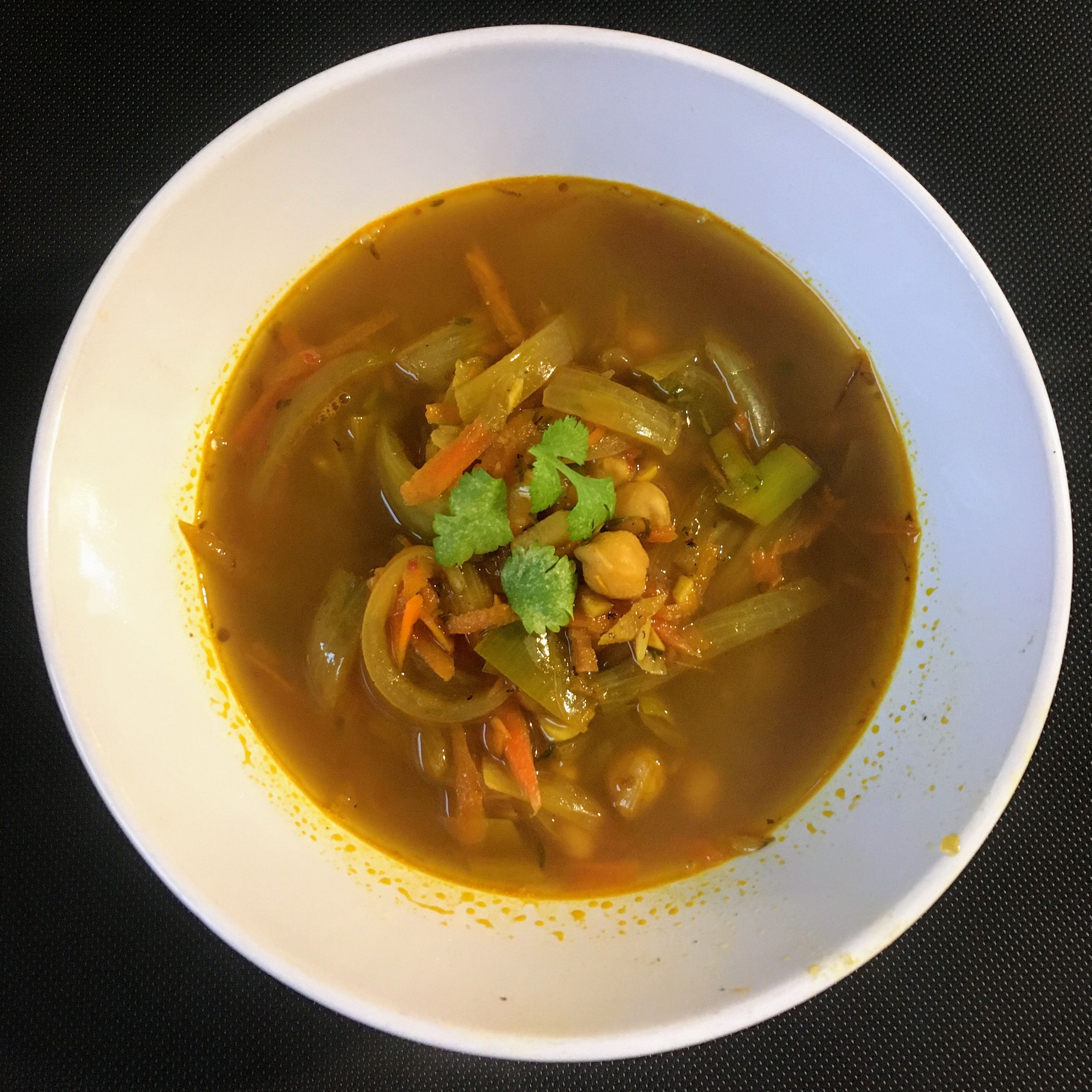 Ginger turmeric chickpea soup ( Back to health soup)