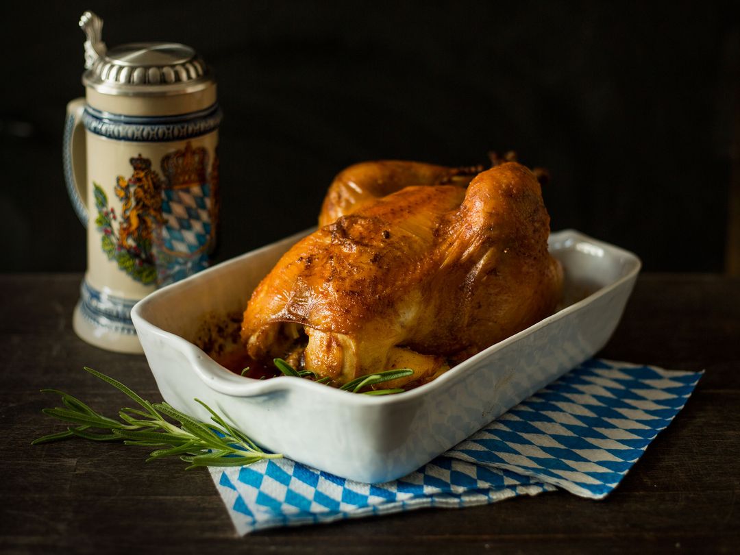 Bavarian roast chicken