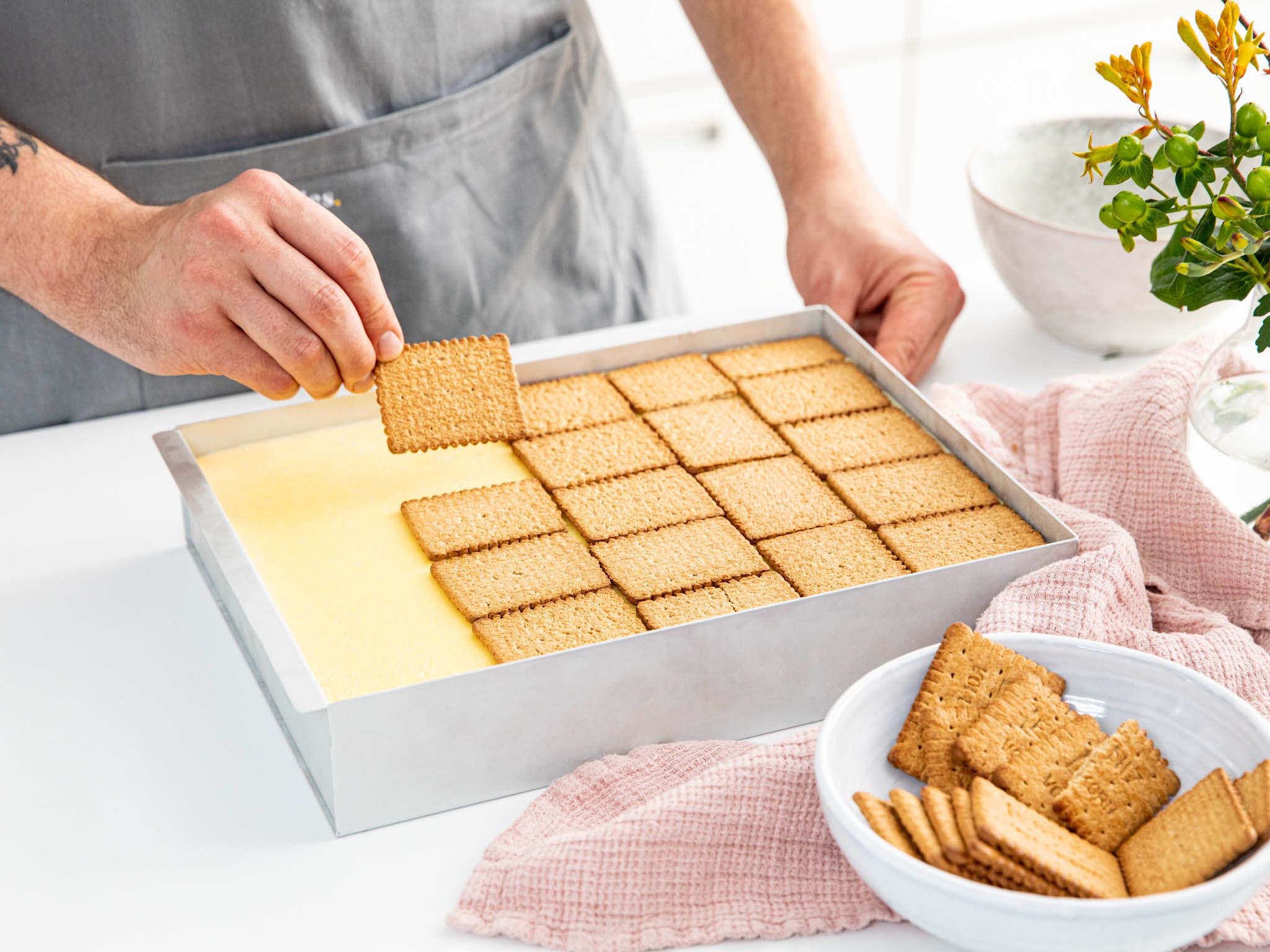 Classic German chocolate pudding sheet cake Recipe Kitchen Stories