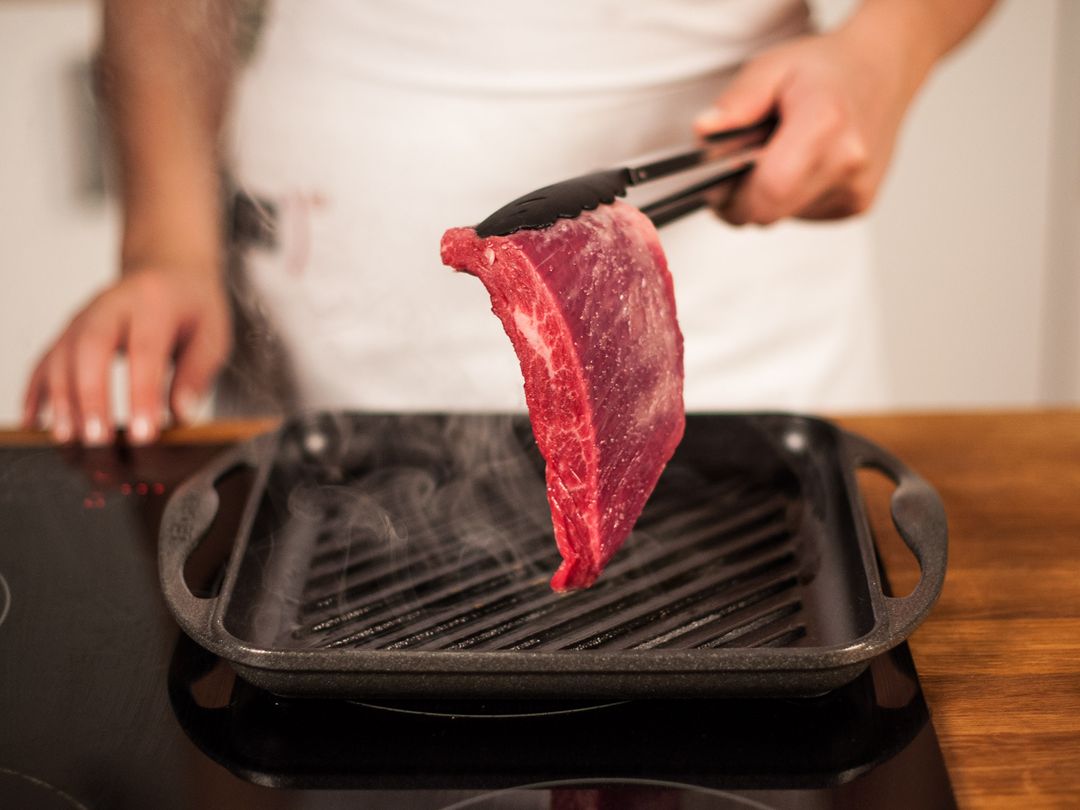 Skirt steak fajitas with chimichurri sauce Recipe Kitchen Stories