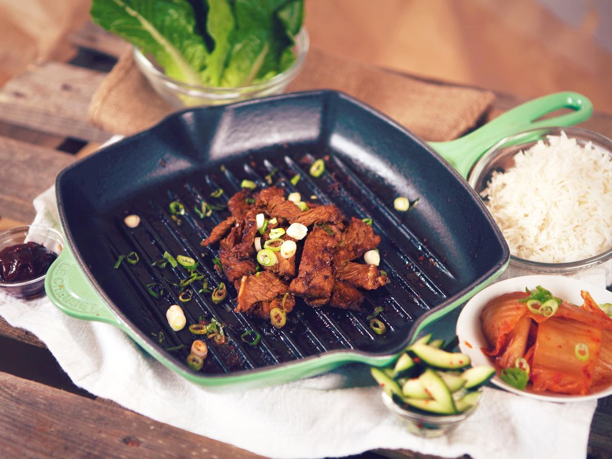 Korean barbecue with Sam Jang dip | Recipe | Kitchen Stories